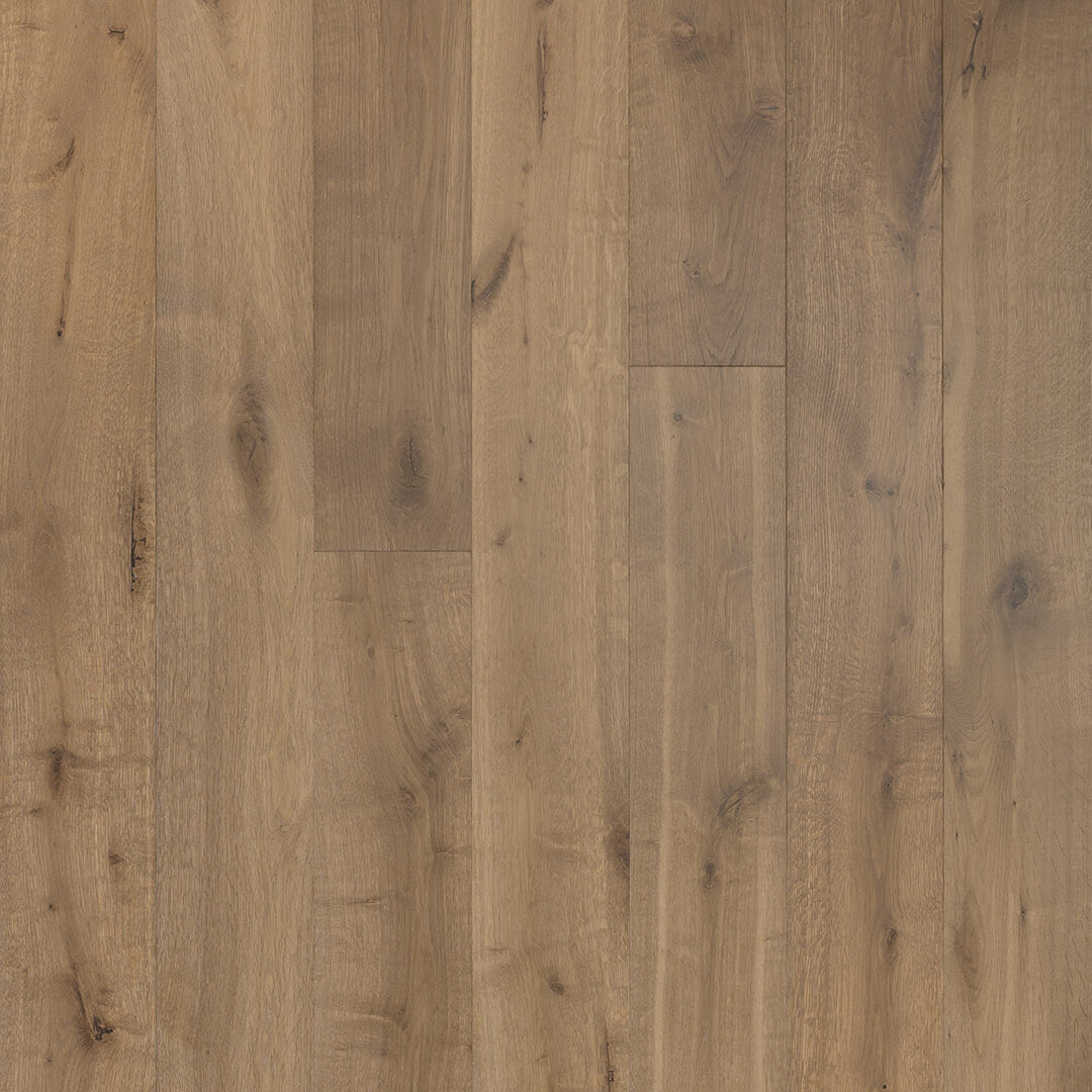 HERMITAGE: Amiens White Oak Engineered Hardwood Plank (7½"X24"-76"X⅝" | Wire Brush)
