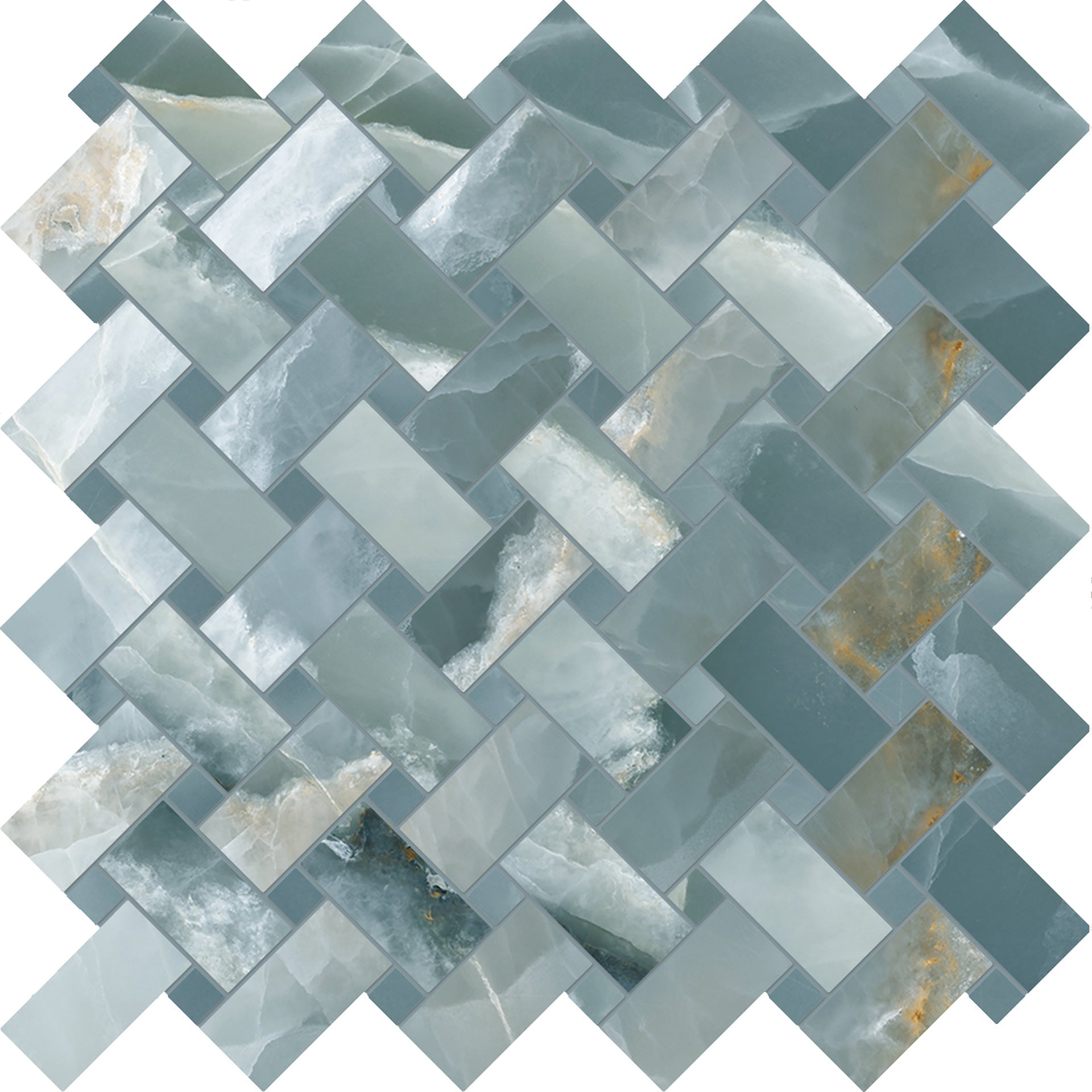 onyx mosaic tile backsplash