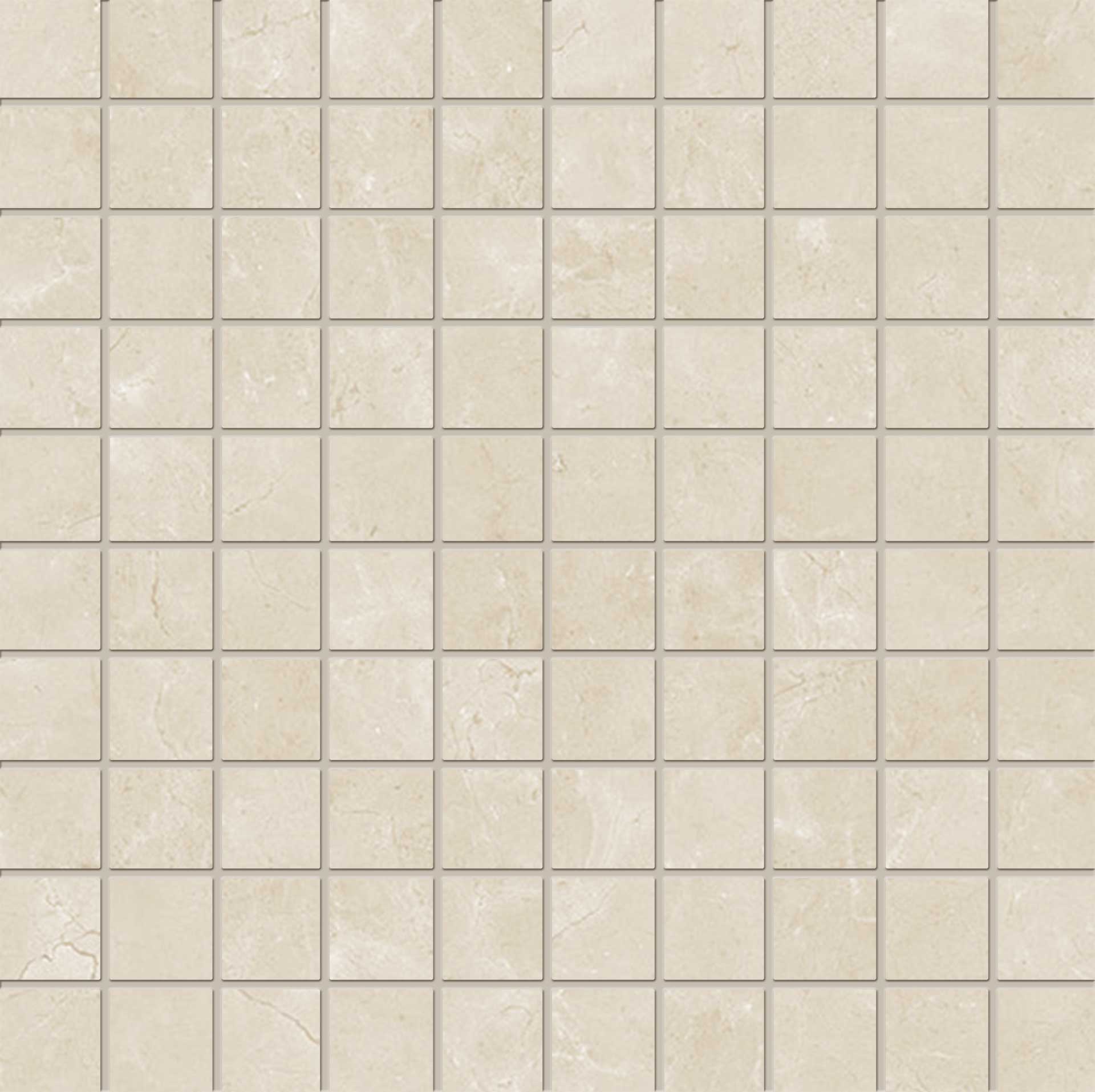 Tele Di Marmo Reloaded: Marfil Ordonez Straight Stack 1x1 Mosaic (12"x12"x9.5-mm | glossy)