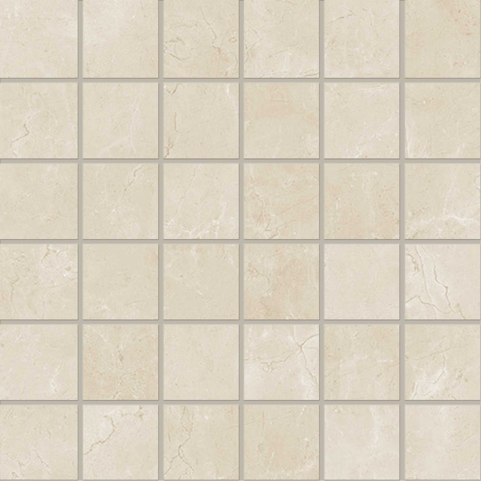 Tele Di Marmo Reloaded: Marfil Ordonez Straight Stack 2x2 Mosaic (12"x12"x9.5-mm | glossy)