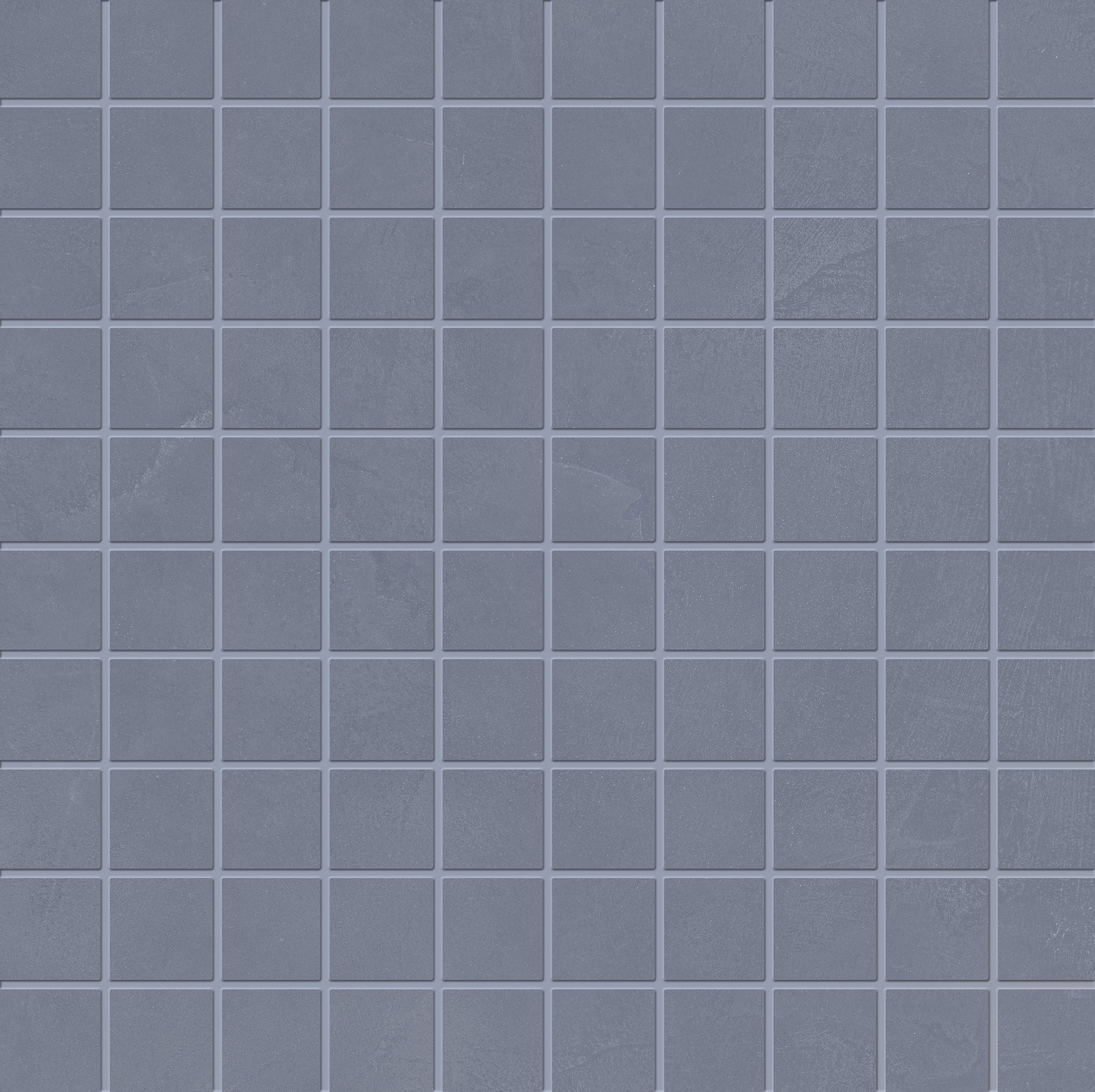 Totalook: Resin Blu Avio Straight Stack 1x1 Mosaic (12"x12"x9.5-mm | matte)