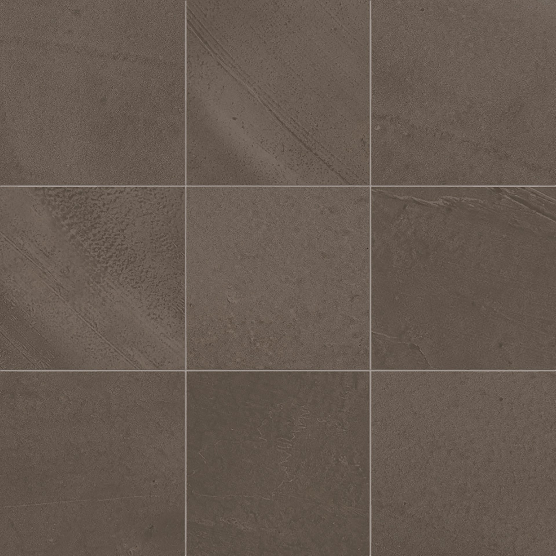 Architect Resin: Miami Brown Straight Stack 4x4 Mosaic (12"x12"x9.5-mm | matte)