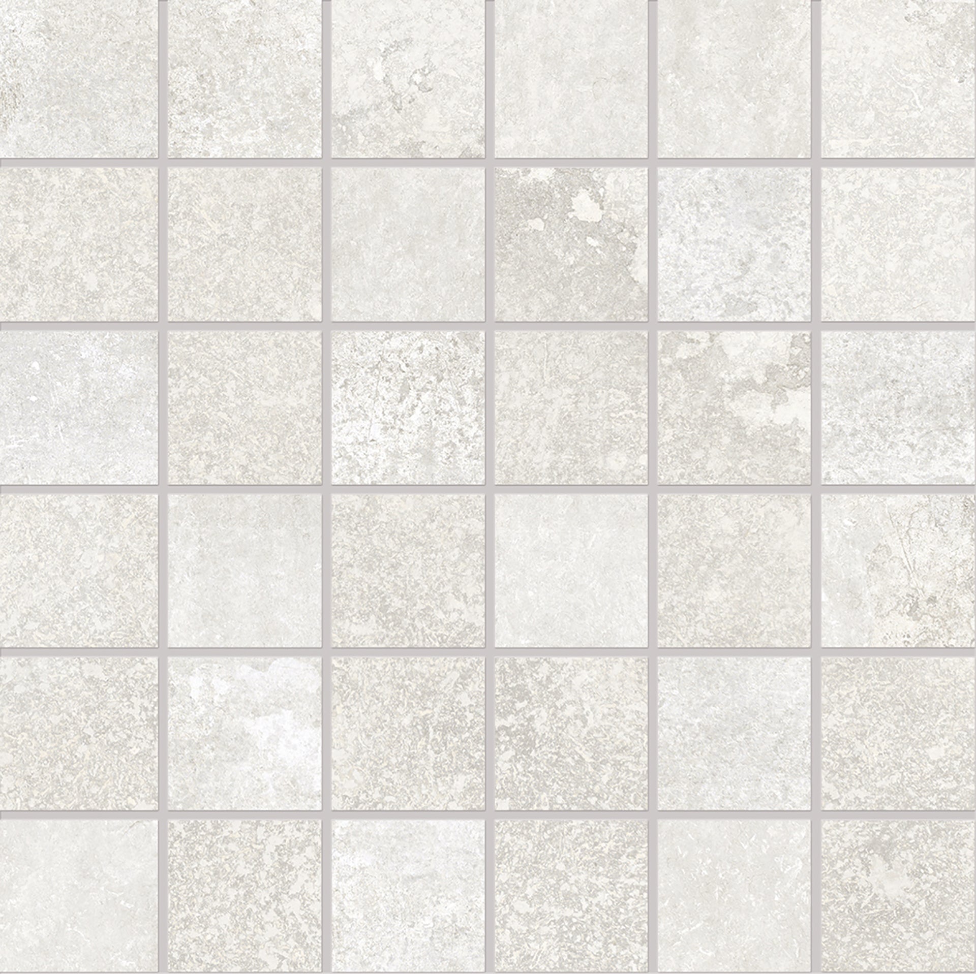 Heritage: Stone Ivory Straight Stack 2x2 Mosaic (12"x12"x9.5-mm | matte)