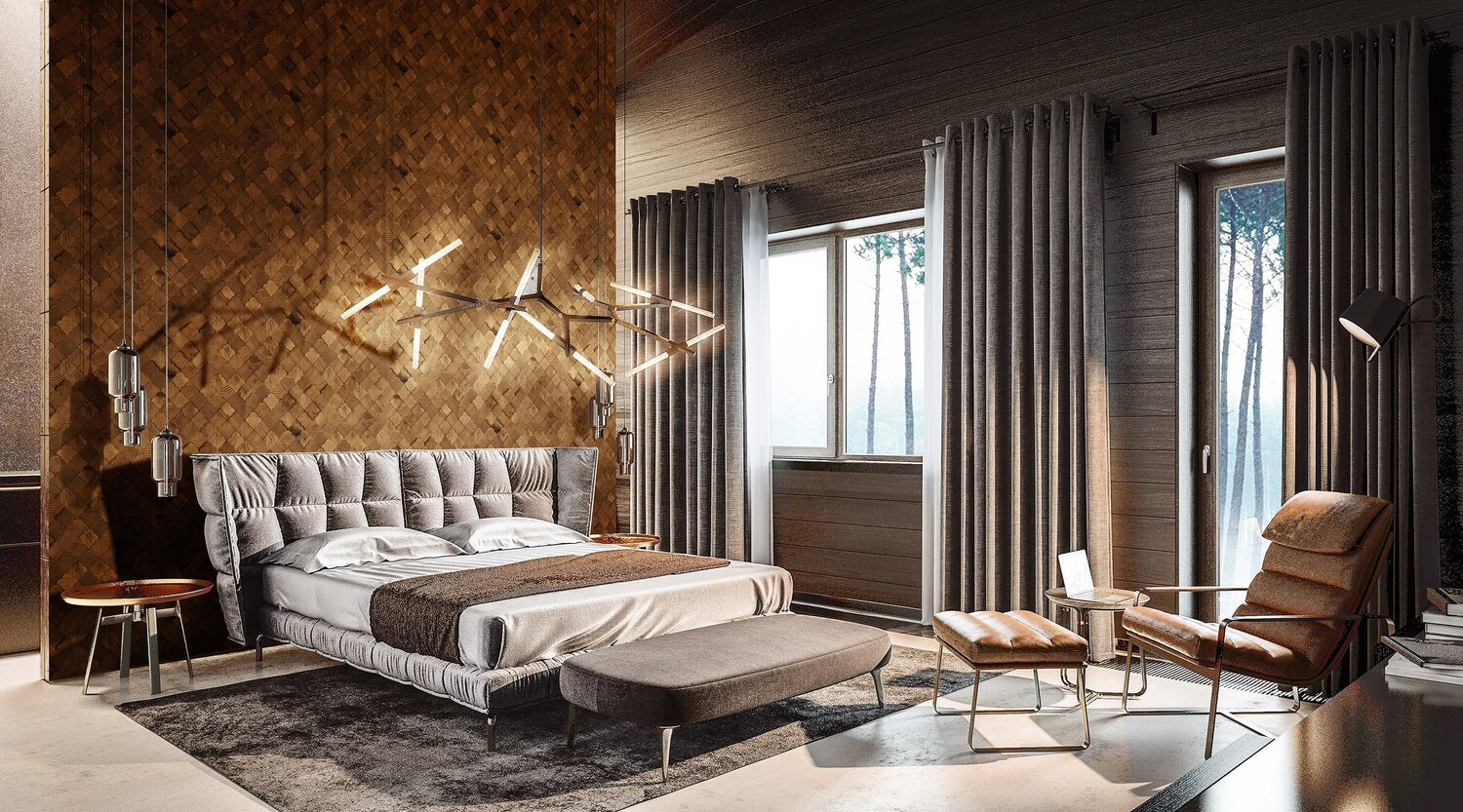 forest elements stereo scallop 3 wood wall 3D mosaic natural pine accoustical decorative luxury interior distributed by surface group