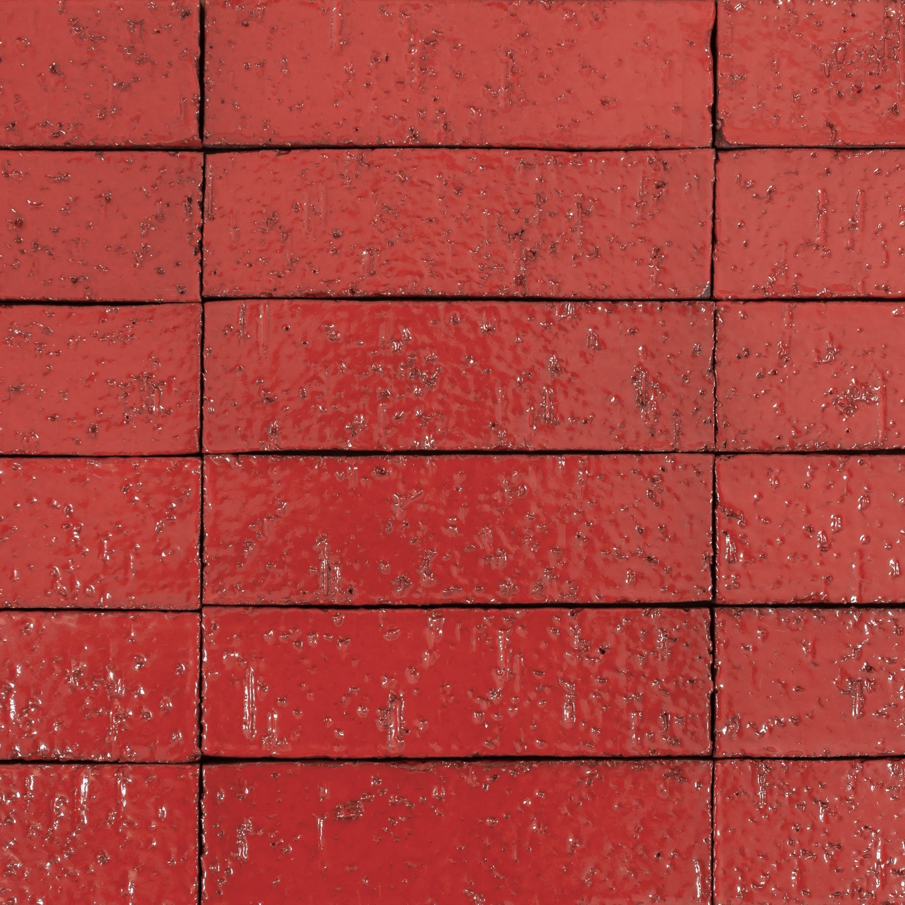 Arto Glazed Brick: Apple Valley Red (Flat 2¼"x7⅝"x⅝")