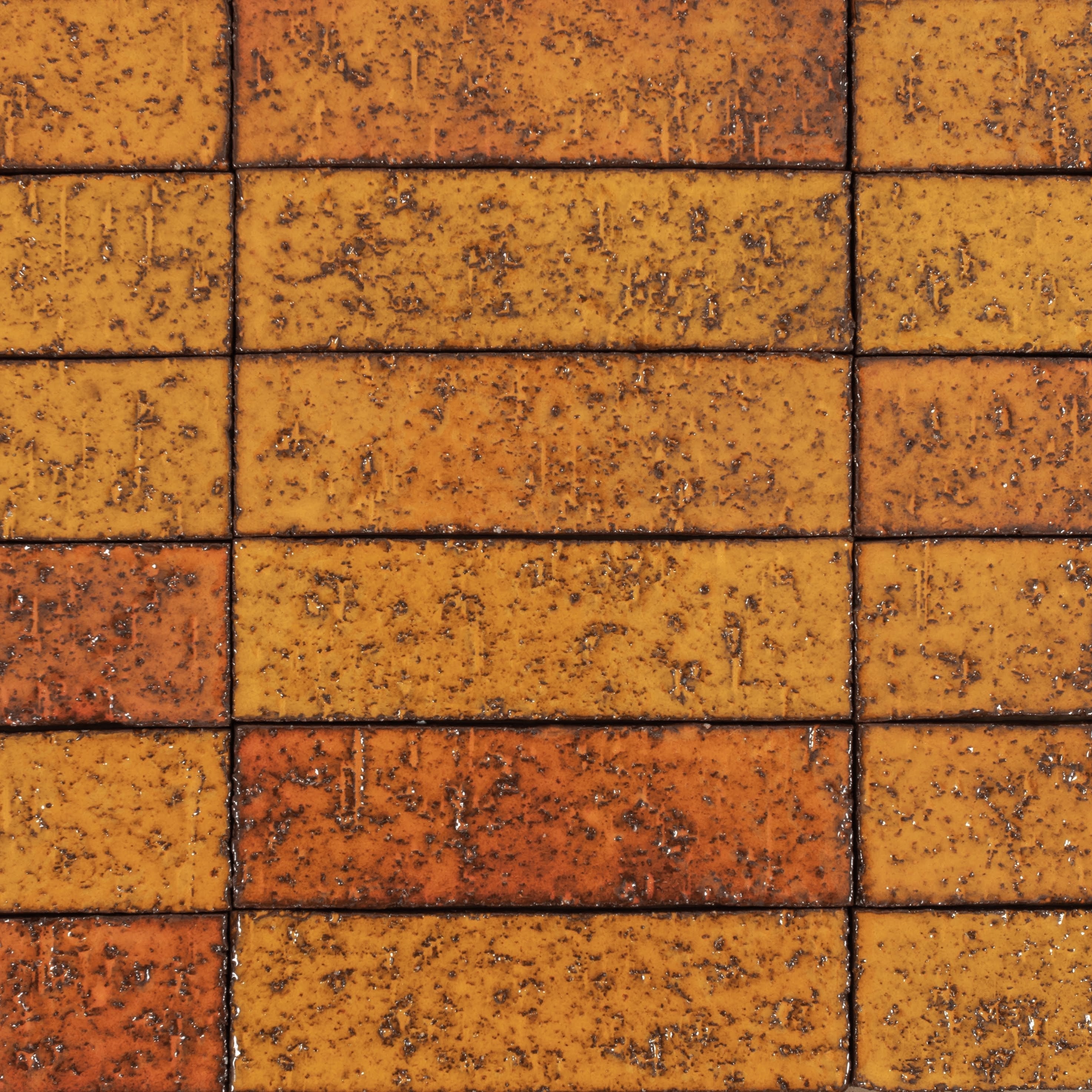Arto Glazed Brick: Cadmium Yellow (Flat 2¼"x7⅝"x⅝")