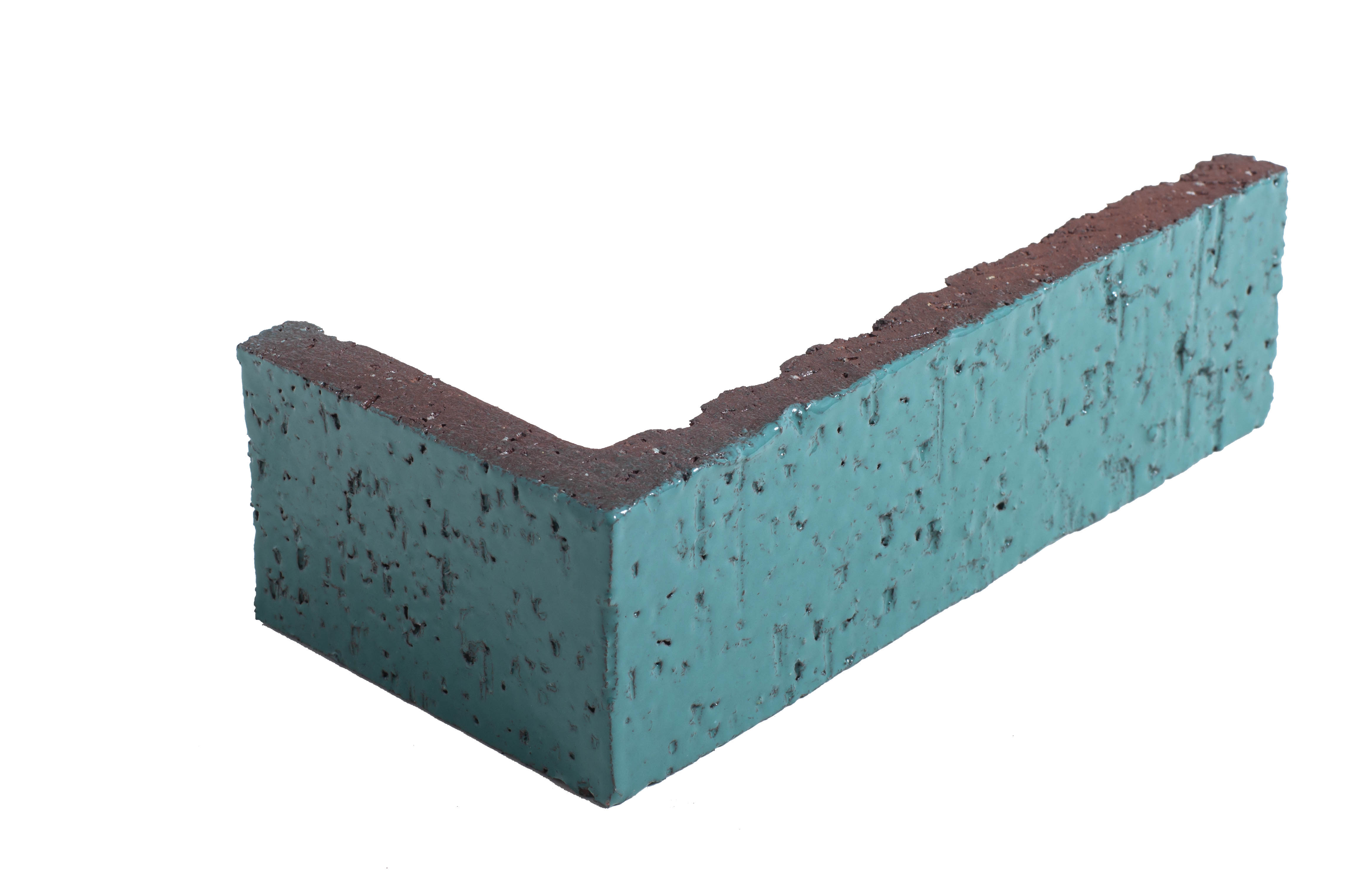 Arto Glazed Brick: Herbs (Corner 2¼"x7⅝"x⅝")
