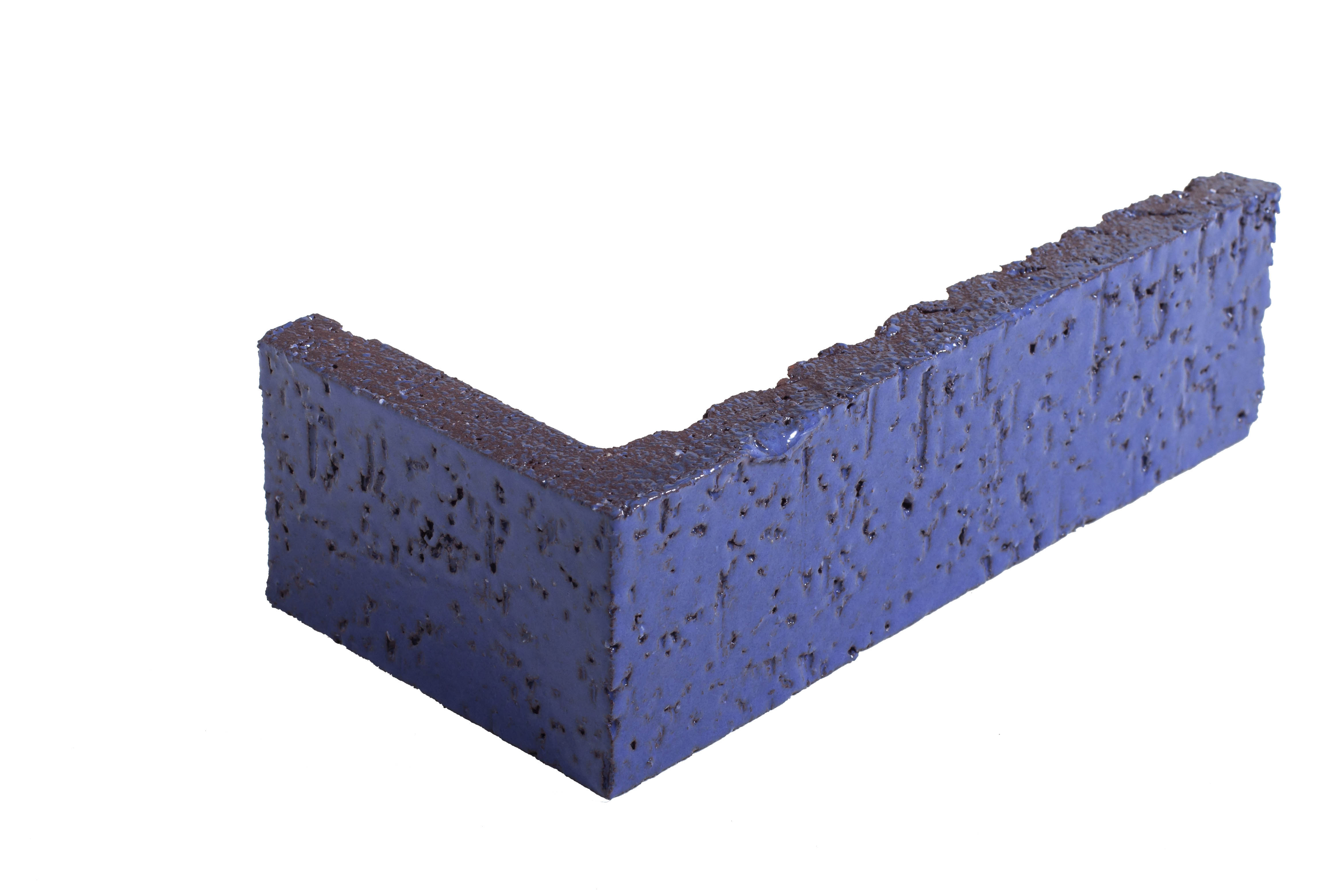 Arto Glazed Brick: Lake Tahoe (Corner 2¼"x7⅝"x⅝")