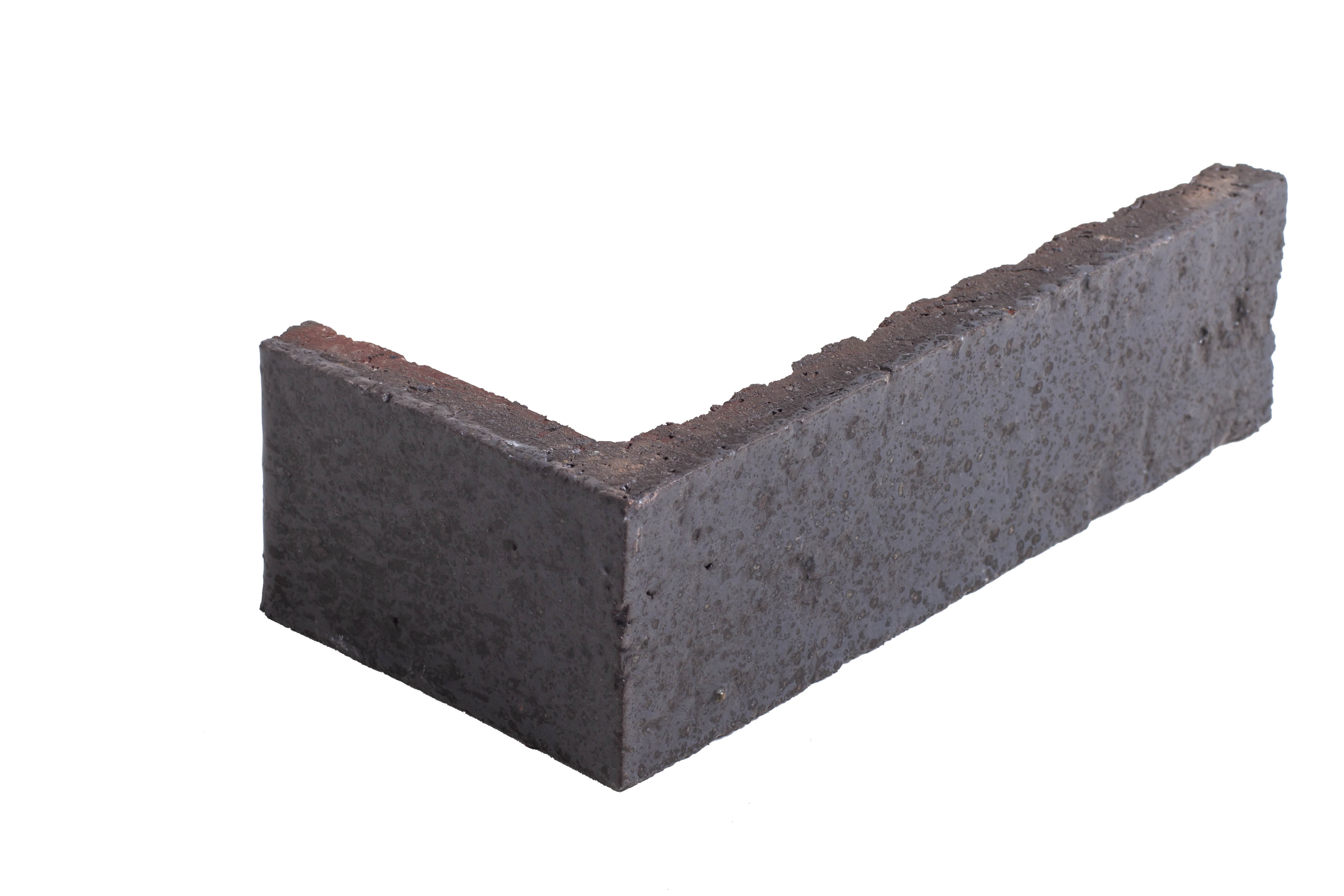 Arto Glazed Brick: May Gray (Corner 2¼"x7⅝"x⅝")