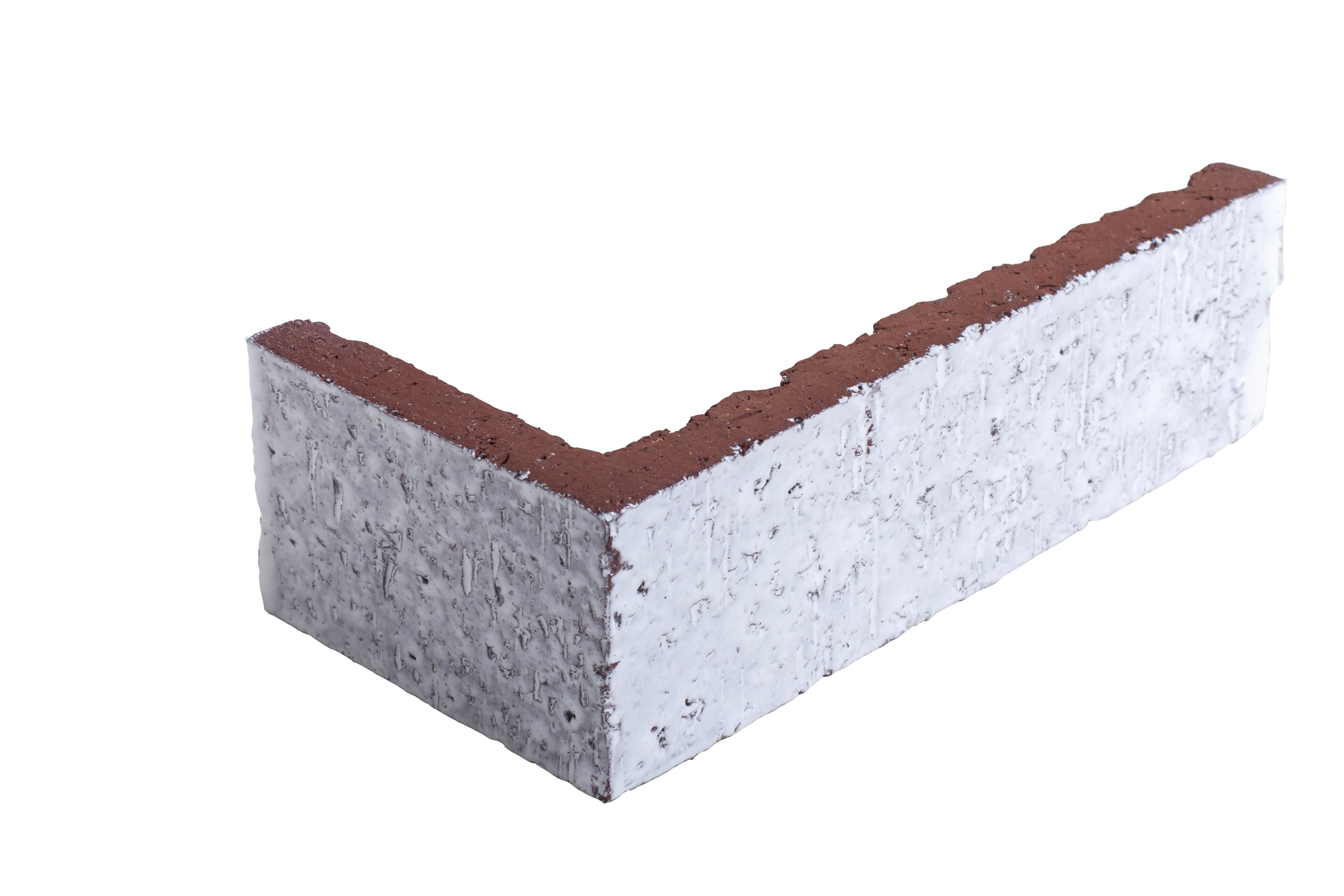 Arto Glazed Brick: Pure White (Corner 2¼"x7⅝"x⅝")