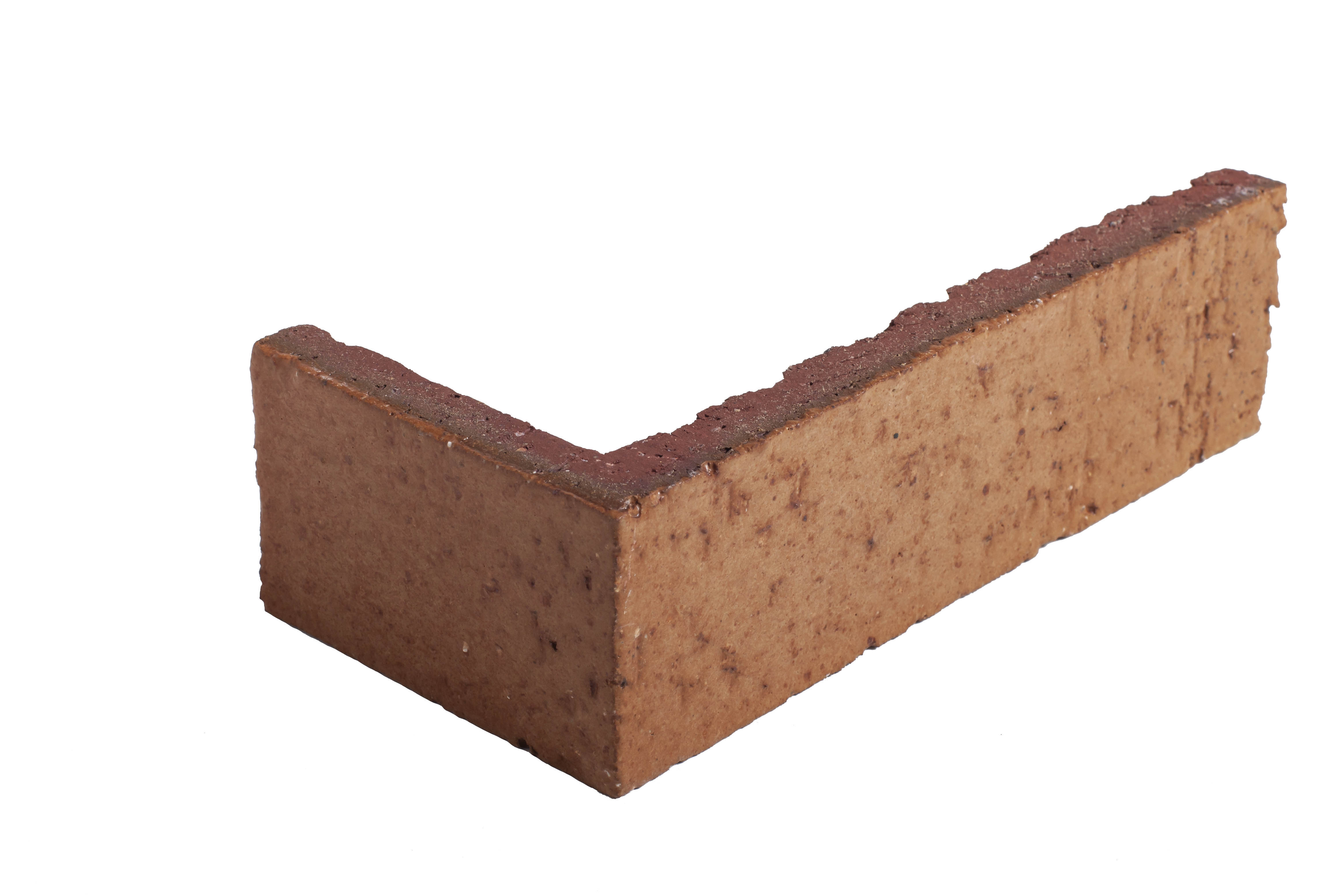 Arto Glazed Brick: Red Iron (Corner 2¼"x7⅝"x⅝")