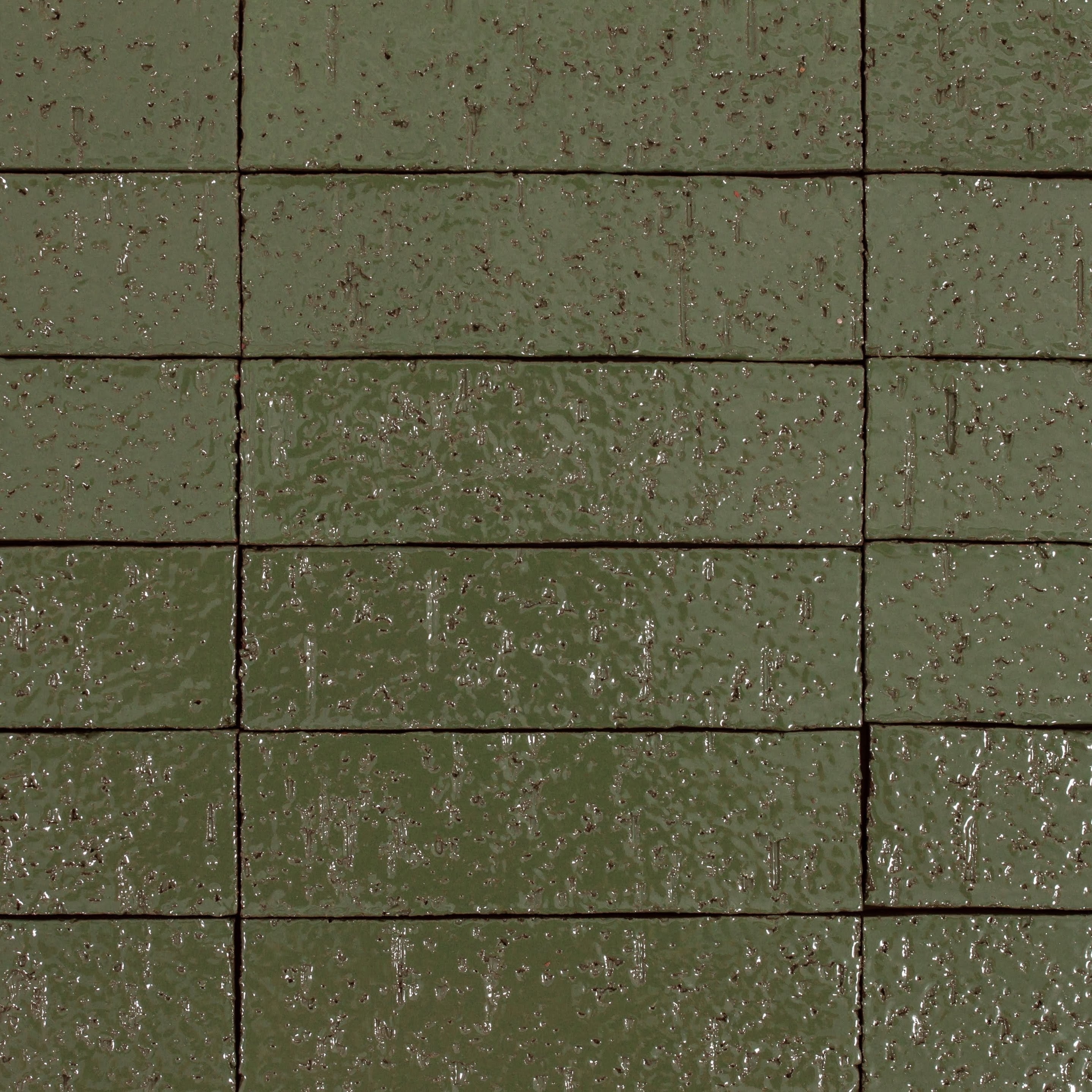 Arto Glazed Brick: Kelp (Flat 2¼"x7⅝"x⅝")