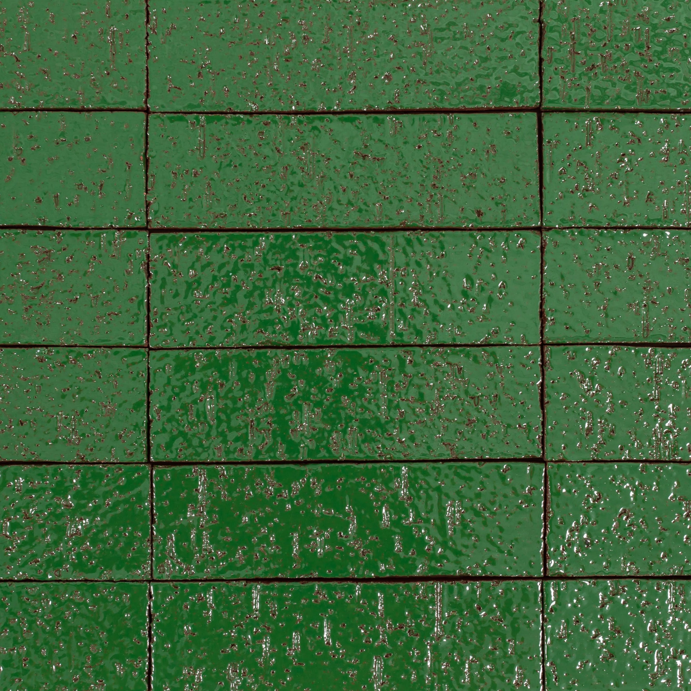 Arto Glazed Brick: Lucky Green (Flat 2¼"x7⅝"x⅝")