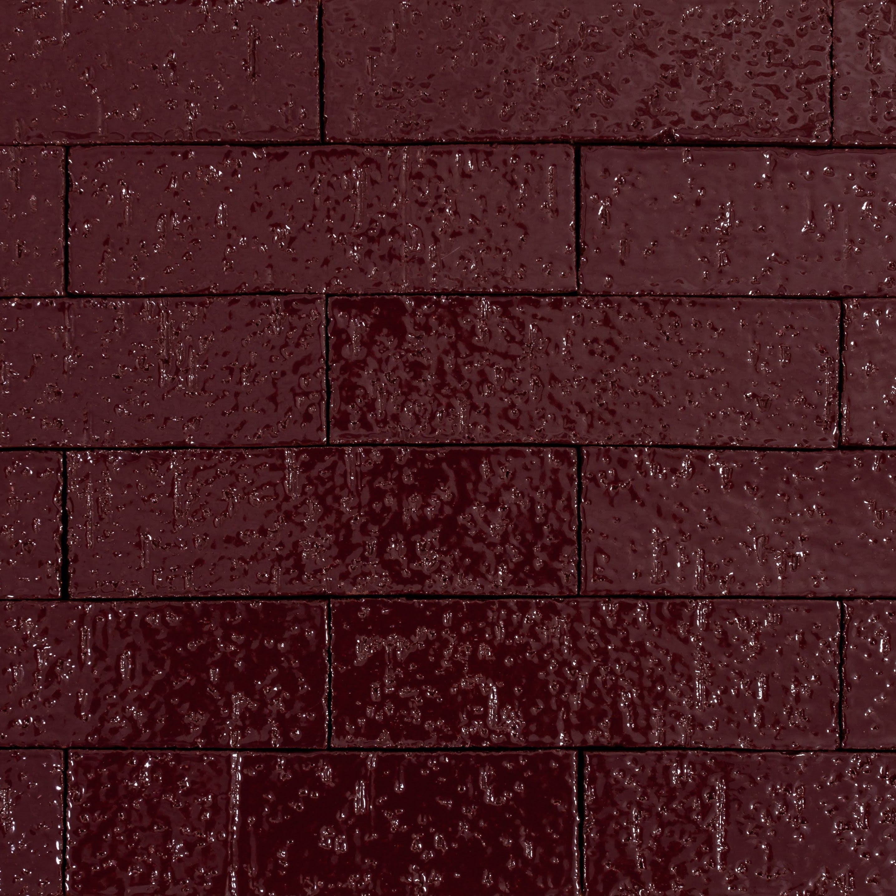 Arto Glazed Brick: Plum (Flat 2¼"x7⅝"x⅝")