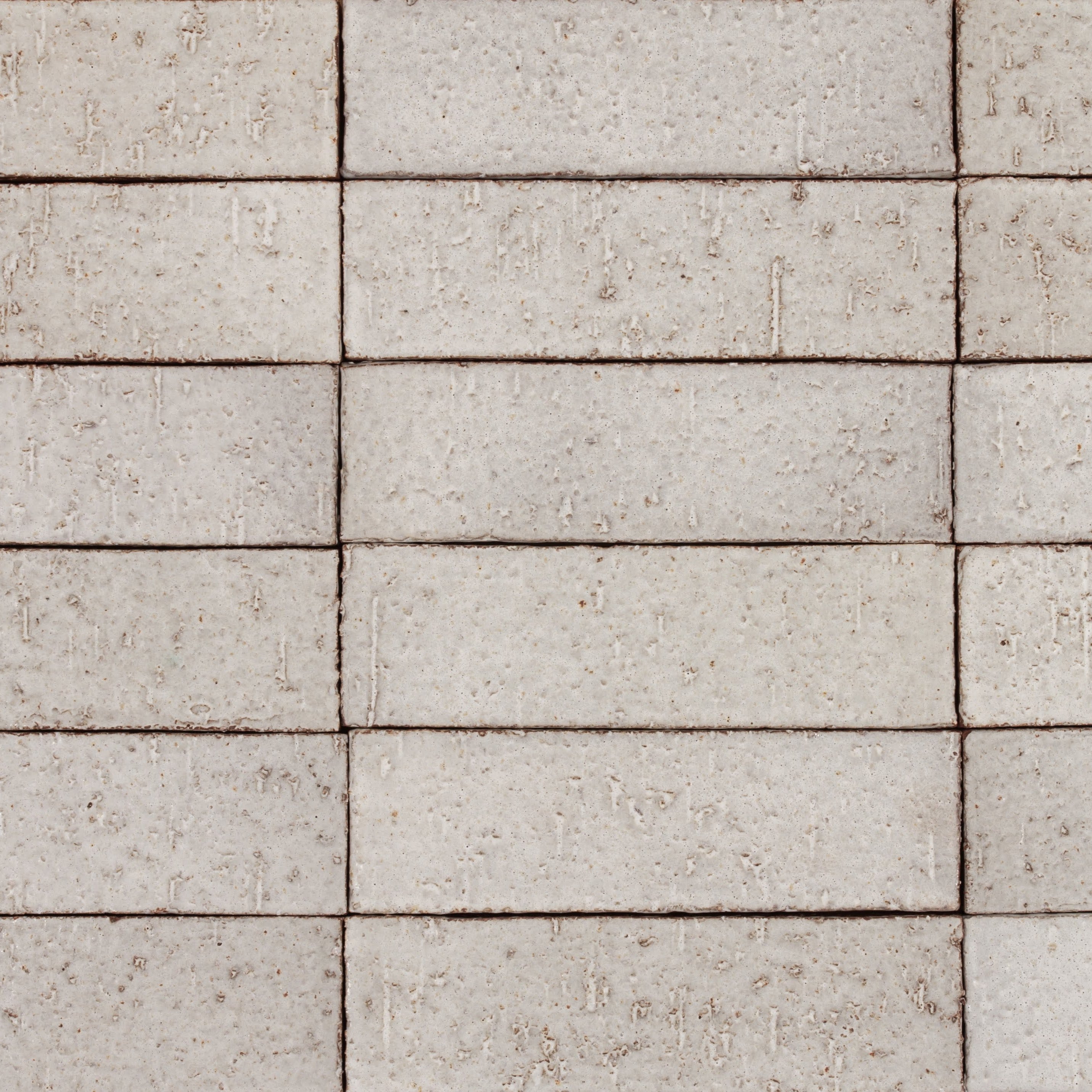 Arto Glazed Brick: Sierra Snow (Flat 2¼"x7⅝"x⅝")