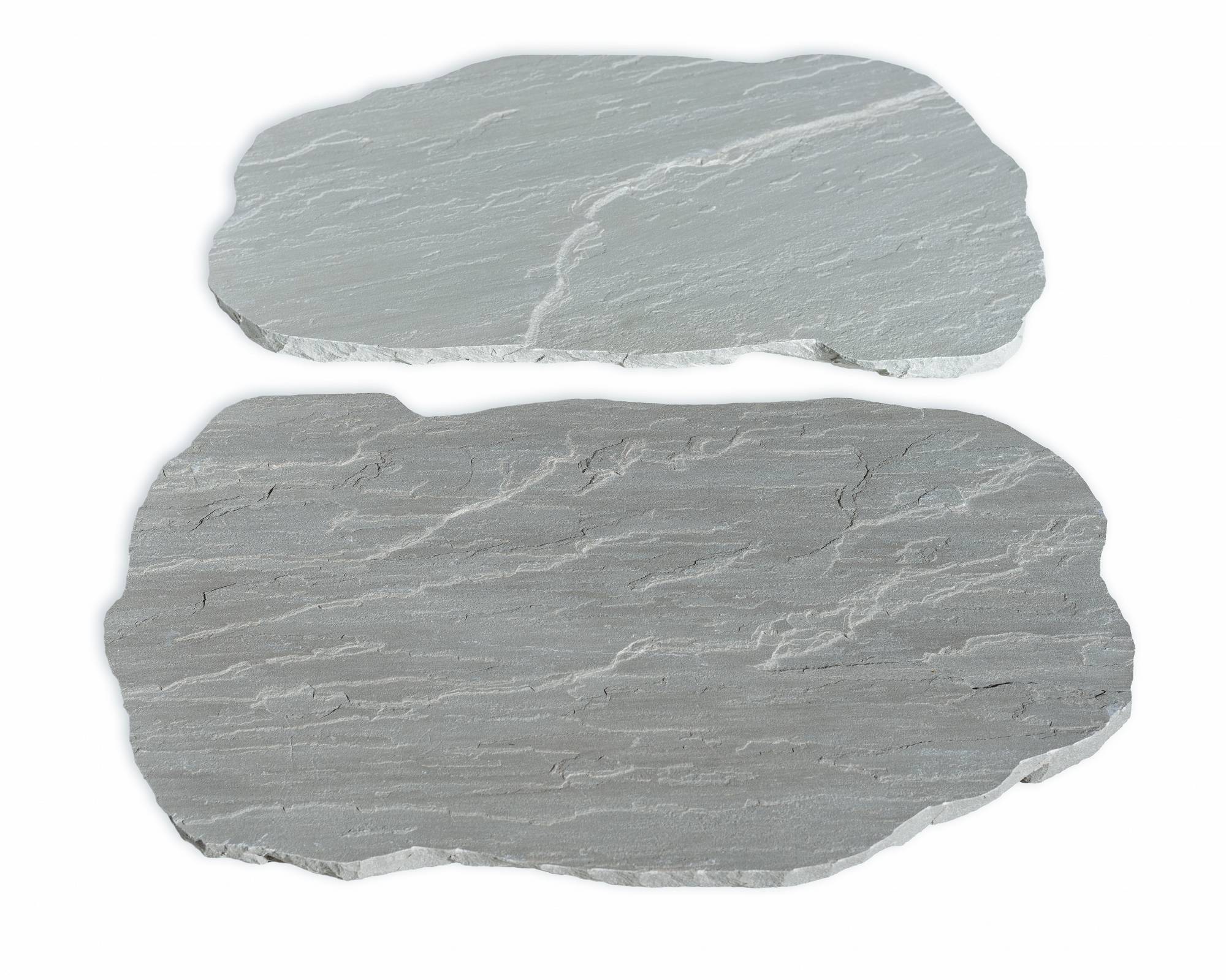 grey old world flagstone classic paver stepping stone stepper 16 by 22 by 1 and half inch exterior applications manufactured by f and m supply distributed by surface group