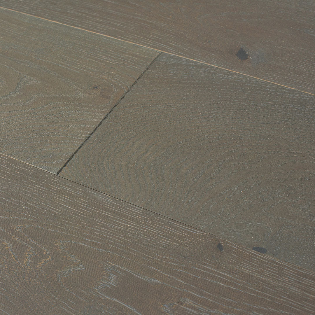 HERMITAGE: Lyon White Oak Engineered Hardwood Plank (7½"X24"-76"X⅝" | Wire Brush)