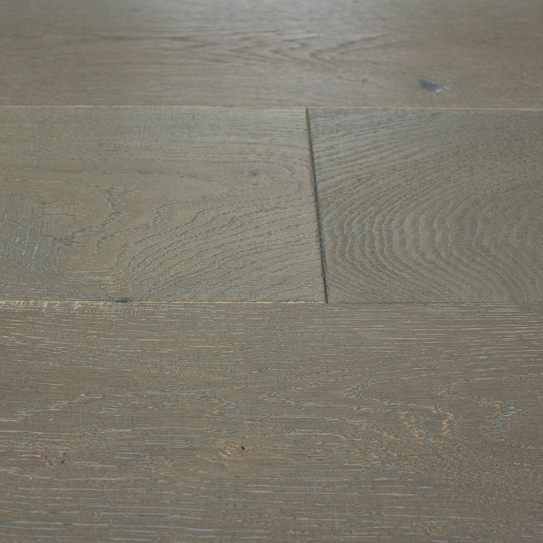 HERMITAGE: Lyon White Oak Engineered Hardwood Plank (7½"X24"-76"X⅝" | Wire Brush)