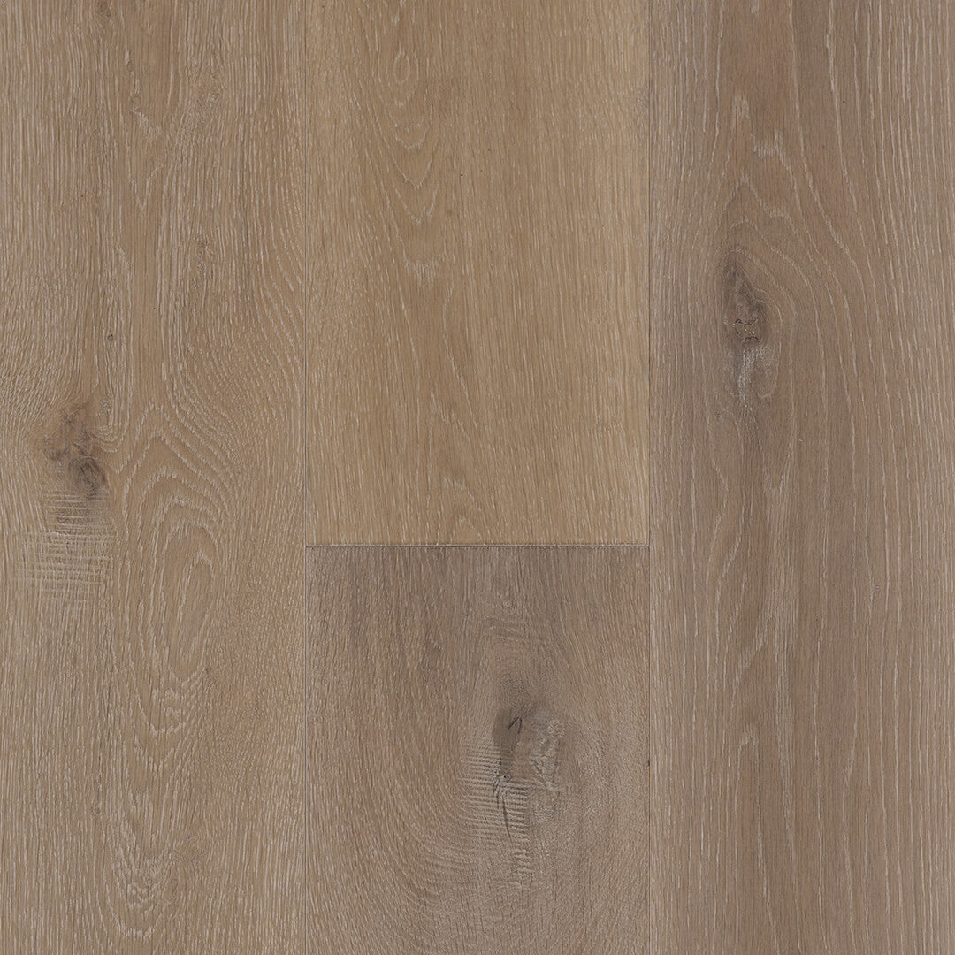 HERMITAGE: Rhone White Oak Engineered Hardwood Plank (7½"X24"-76"X⅝" | Wire Brush)