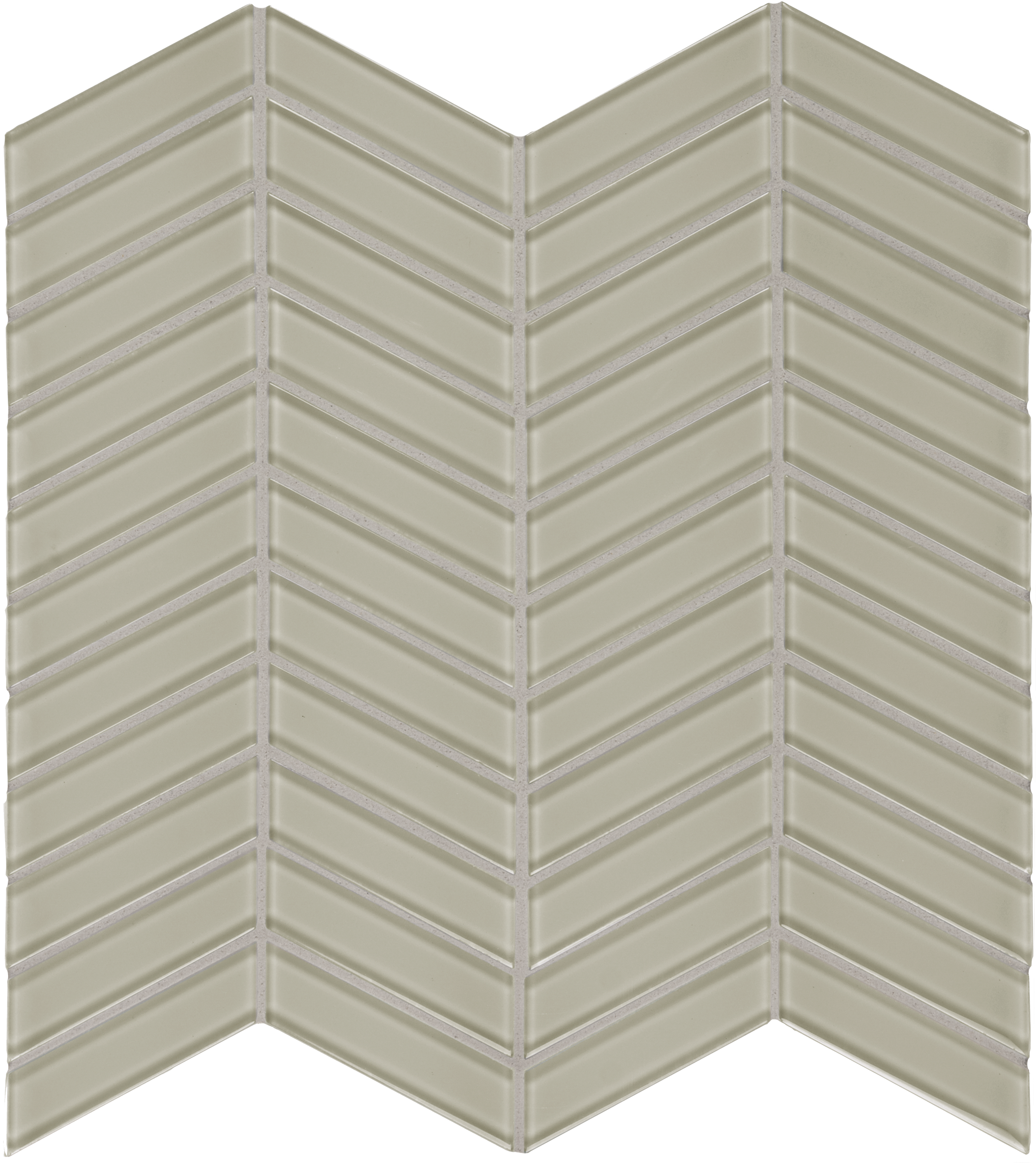 earth chevron pattern fused glass mosaic from element anatolia collection distributed by surface group international glossy finish rounded edge mesh shape
