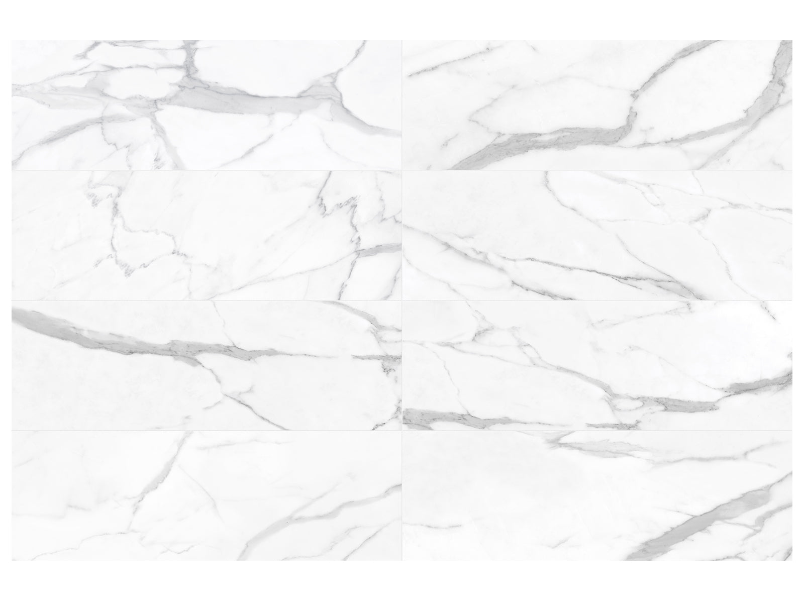 statuario valore pattern glazed ceramic field tile from raffino anatolia collection distributed by surface group international matte finish rectified edge 12x36 rectangle shape