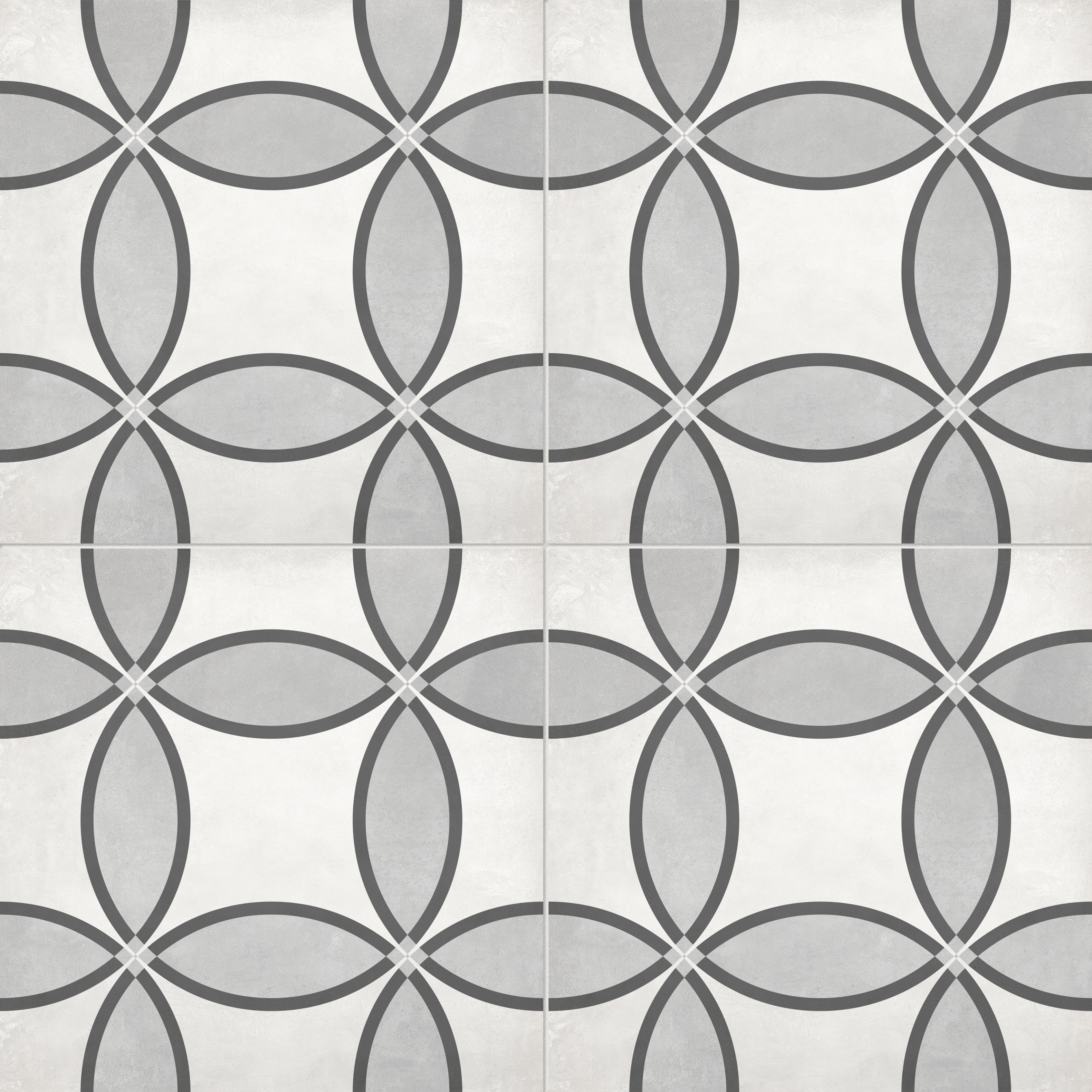 ice print pattern glazed porcelain deco tile print blend from form anatolia collection distributed by surface group international matte finish pressed edge 8x8 square shape