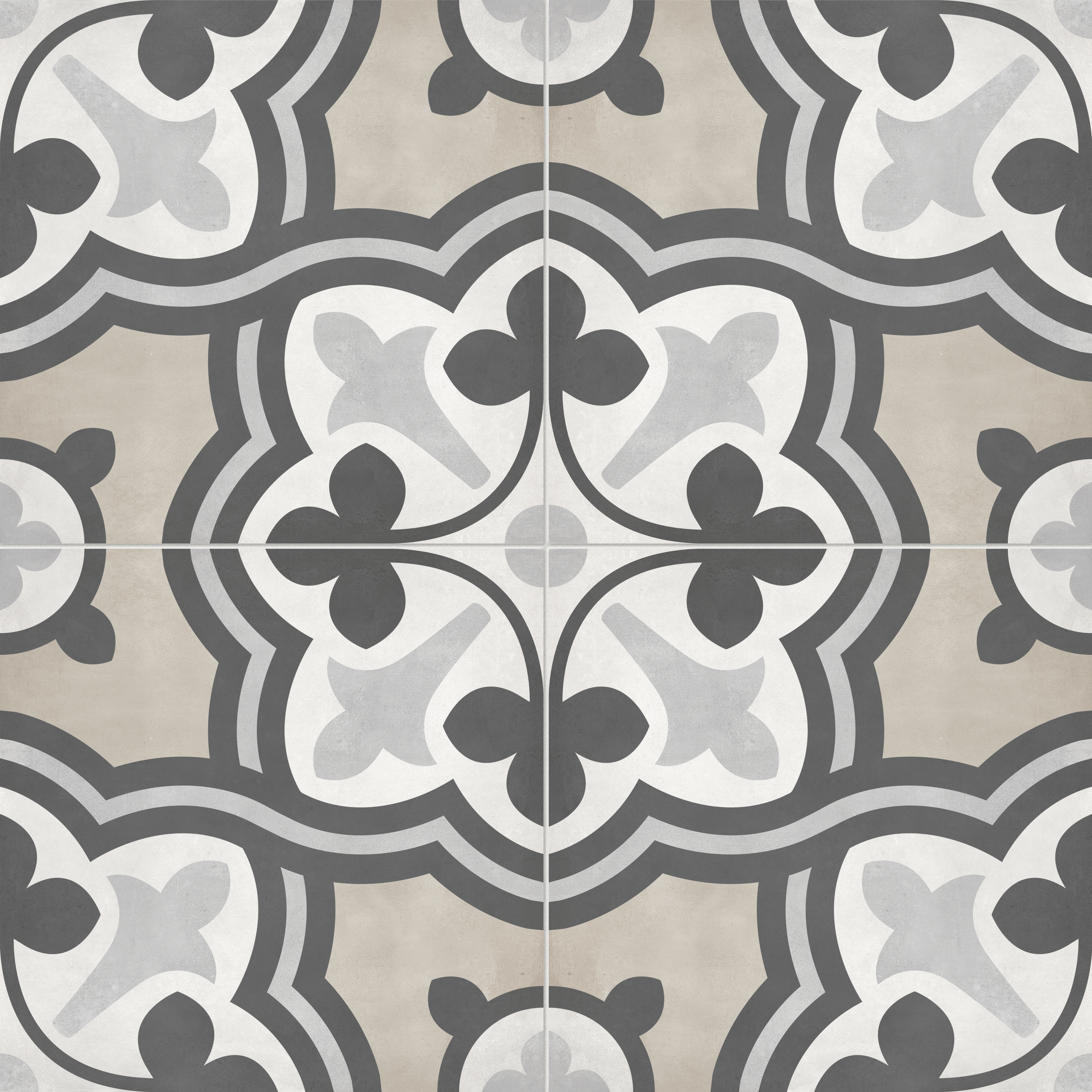 sand print pattern glazed porcelain deco tile print blend from form anatolia collection distributed by surface group international matte finish pressed edge 8x8 square shape