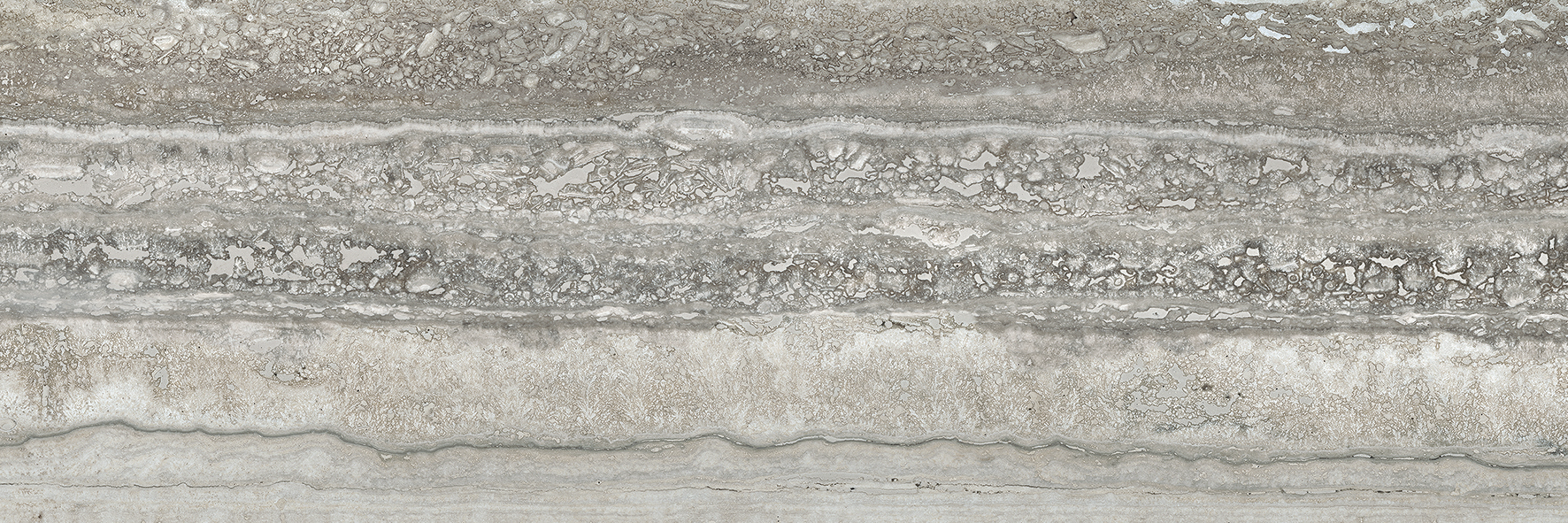 travertino instrata pattern glazed porcelain field tile from la marca anatolia collection distributed by surface group international honed finish rectified edge 4x12 rectangle shape