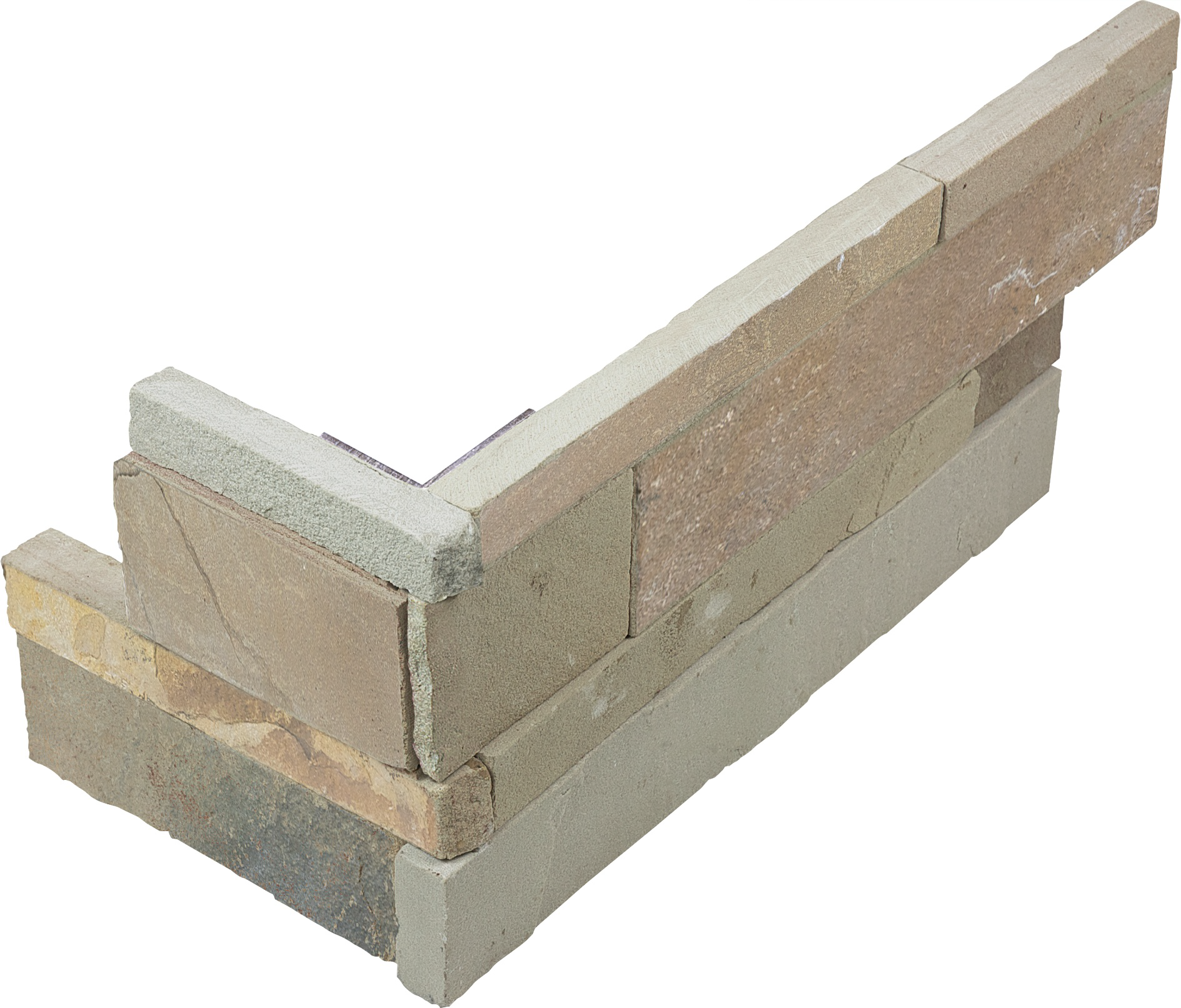 limestone african dune pattern natural stone corner shelf molding from ledger stone anatolia collection distributed by surface group international split face finish straight edge edge 6x18 bar shape