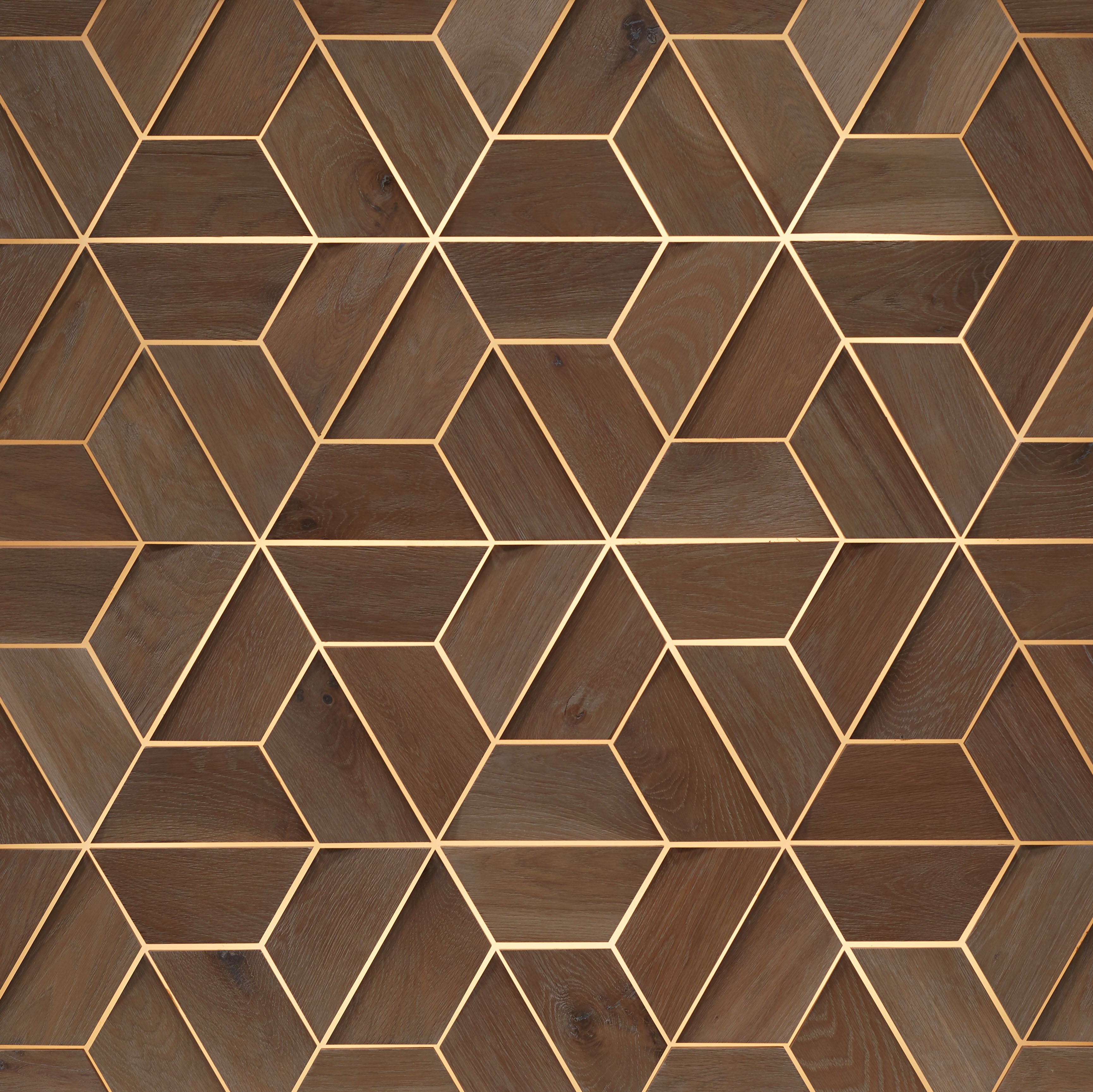 duchateau celestio jig lugano oak three dimensional wall natural wood panel light wire brush matte lacquer for interior use distributed by surface group international