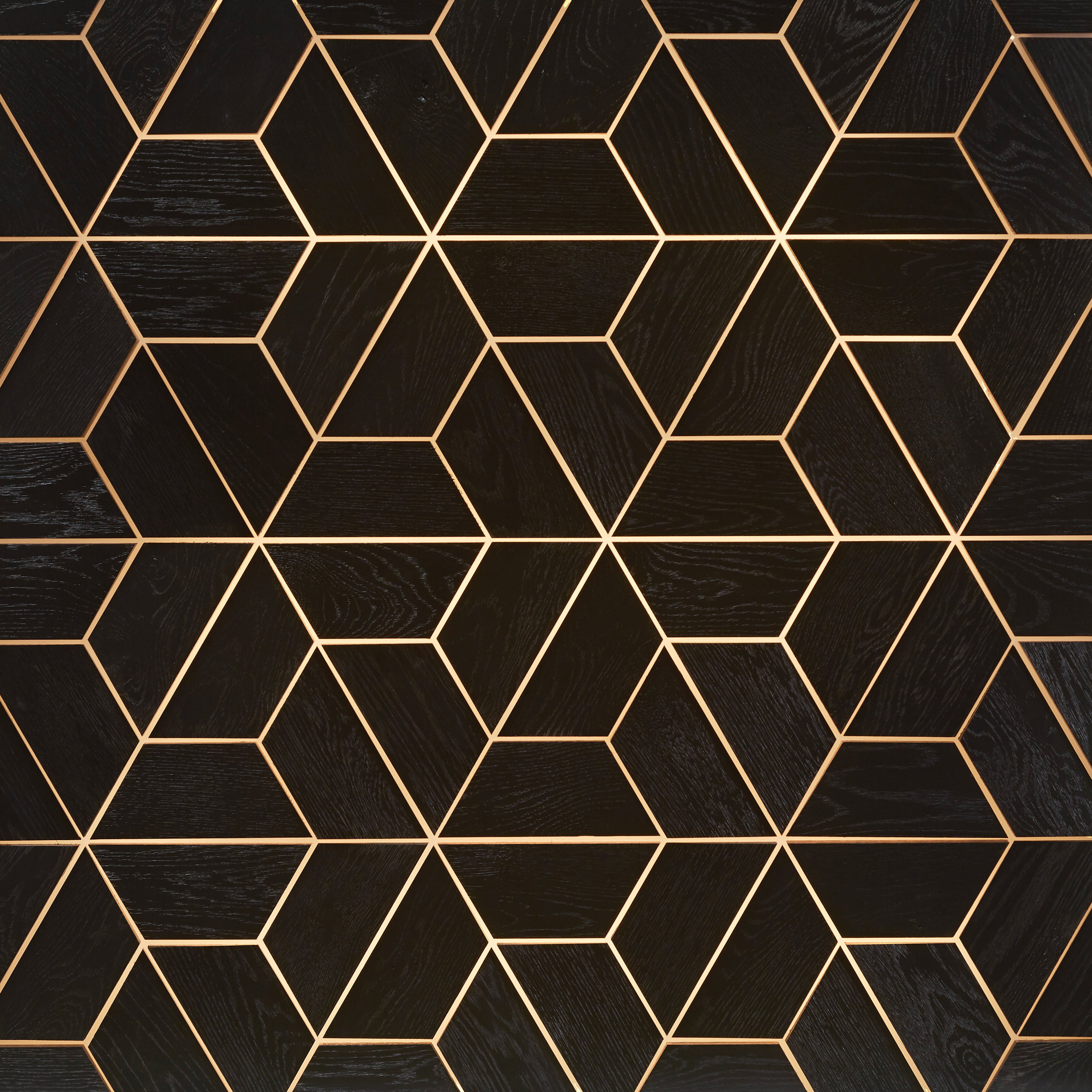 duchateau celestio jig noir oak three dimensional wall natural wood panel light wire brush lacquer for interior use distributed by surface group international