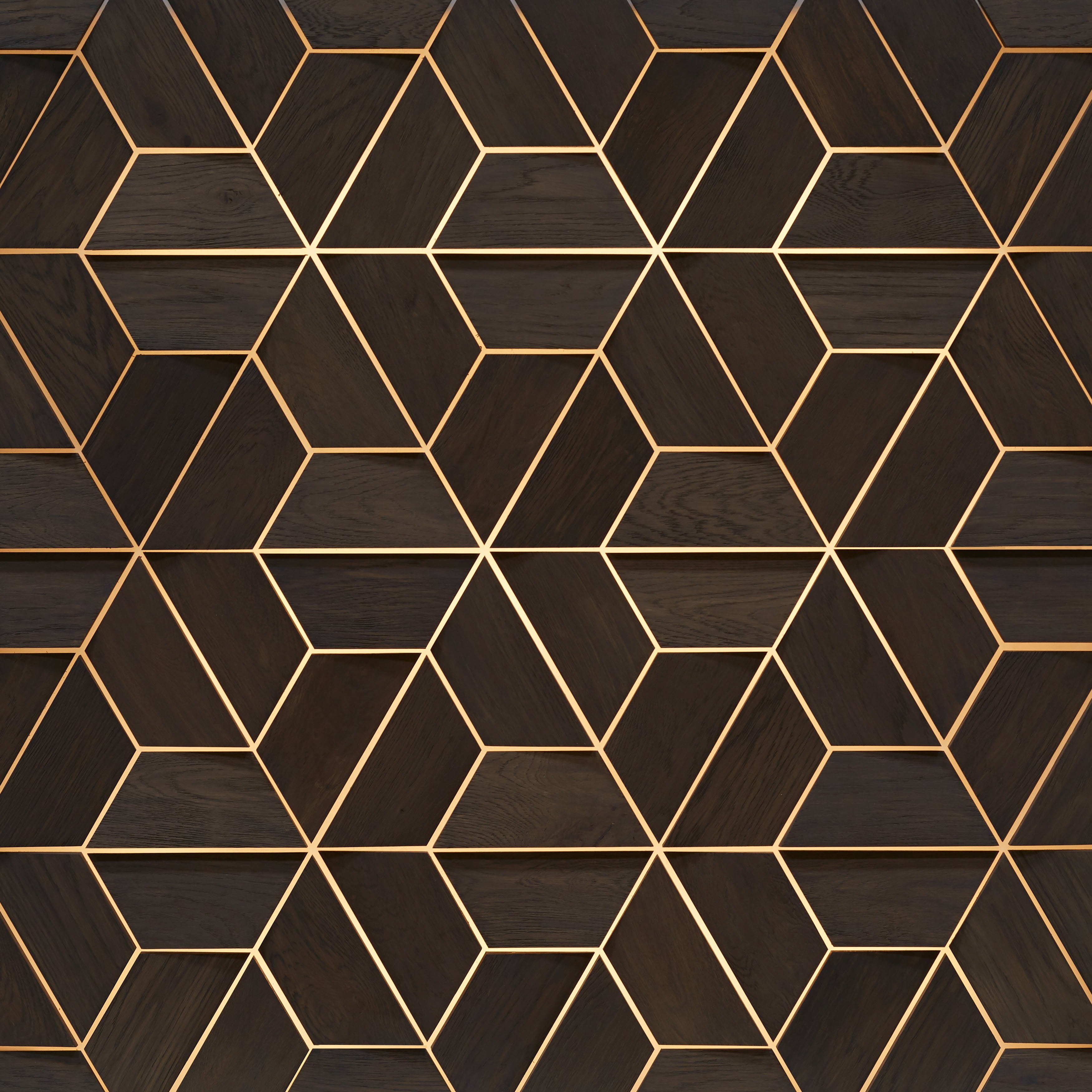 duchateau celestio jig oxford oak three dimensional wall natural wood panel light wire brush grey lacquer for interior use distributed by surface group international