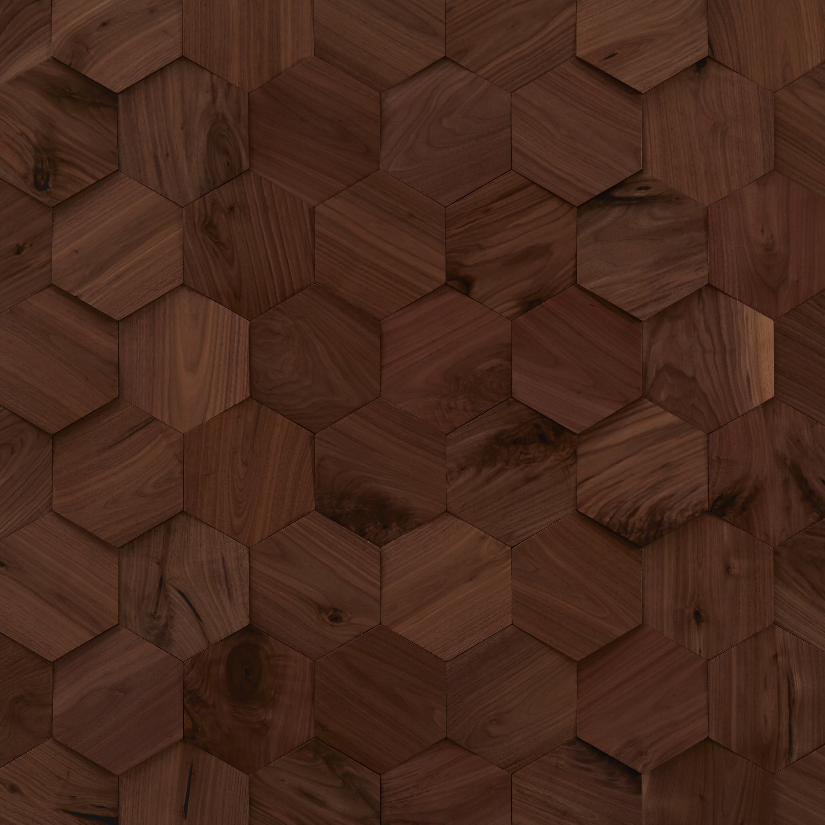 duchateau celestio legno angled hexo american walnut three dimensional wall natural wood panel smooth conversion varnish for interior use distributed by surface group international