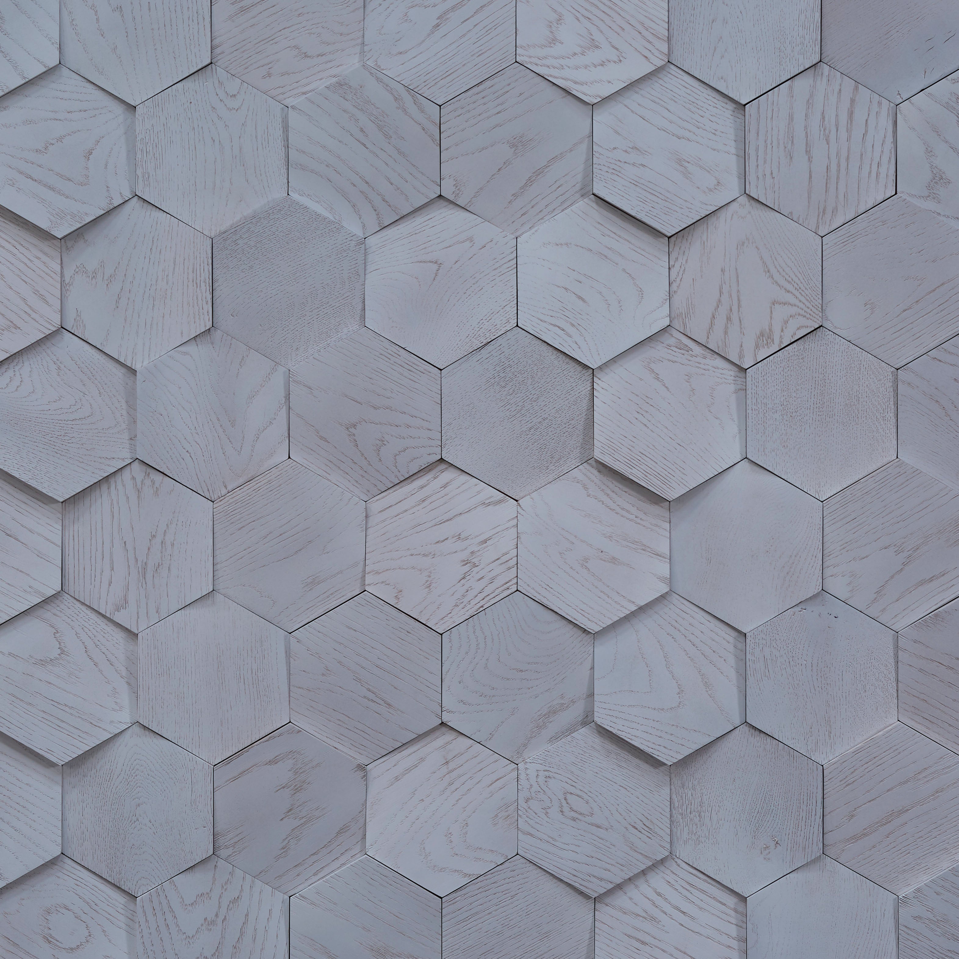 duchateau celestio legno angled hexo iceberg oak three dimensional wall natural wood panel light wire brush lacquer for interior use distributed by surface group international