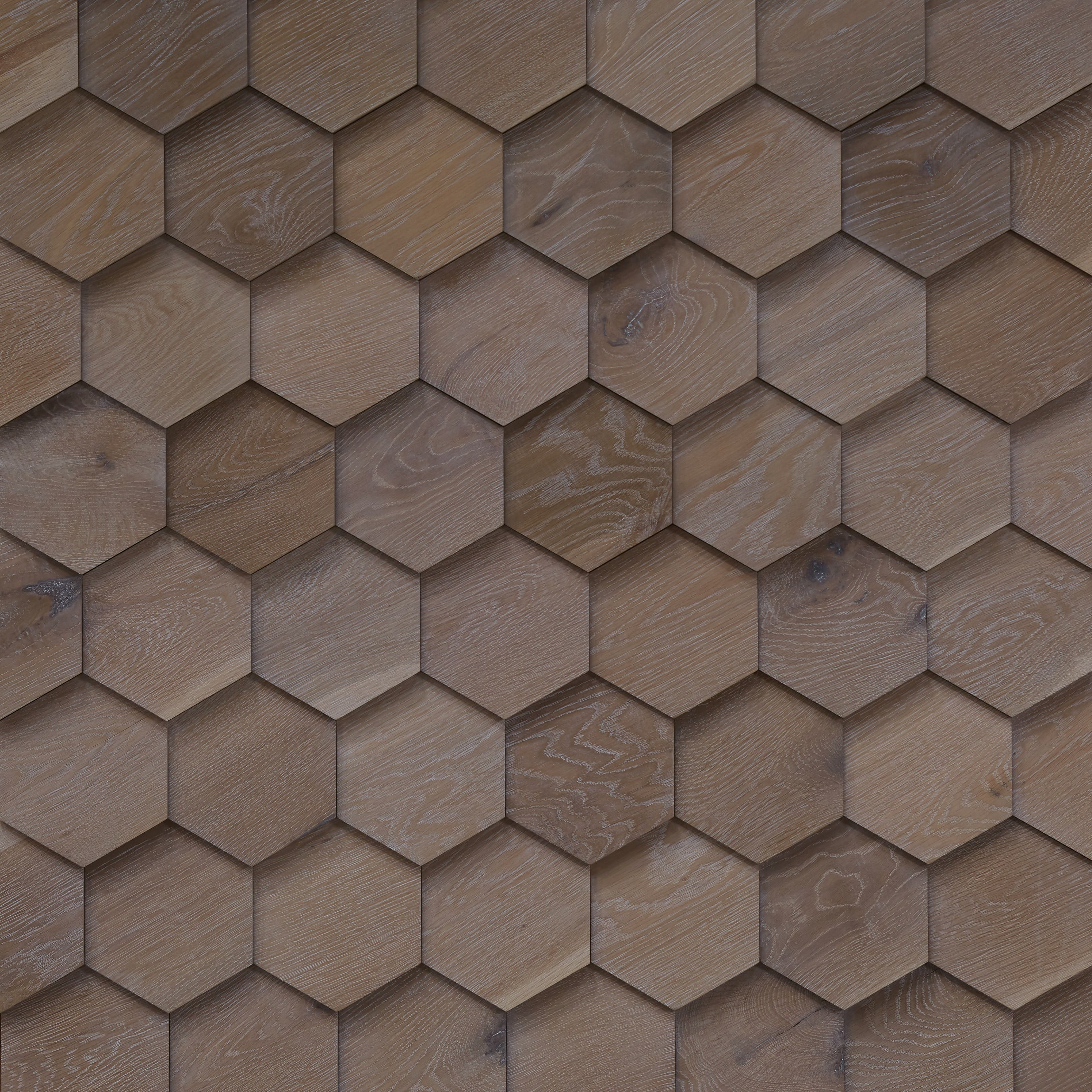 duchateau celestio legno hexo iceberg oak three dimensional wall natural wood panel light wire brush lacquer for interior use distributed by surface group international