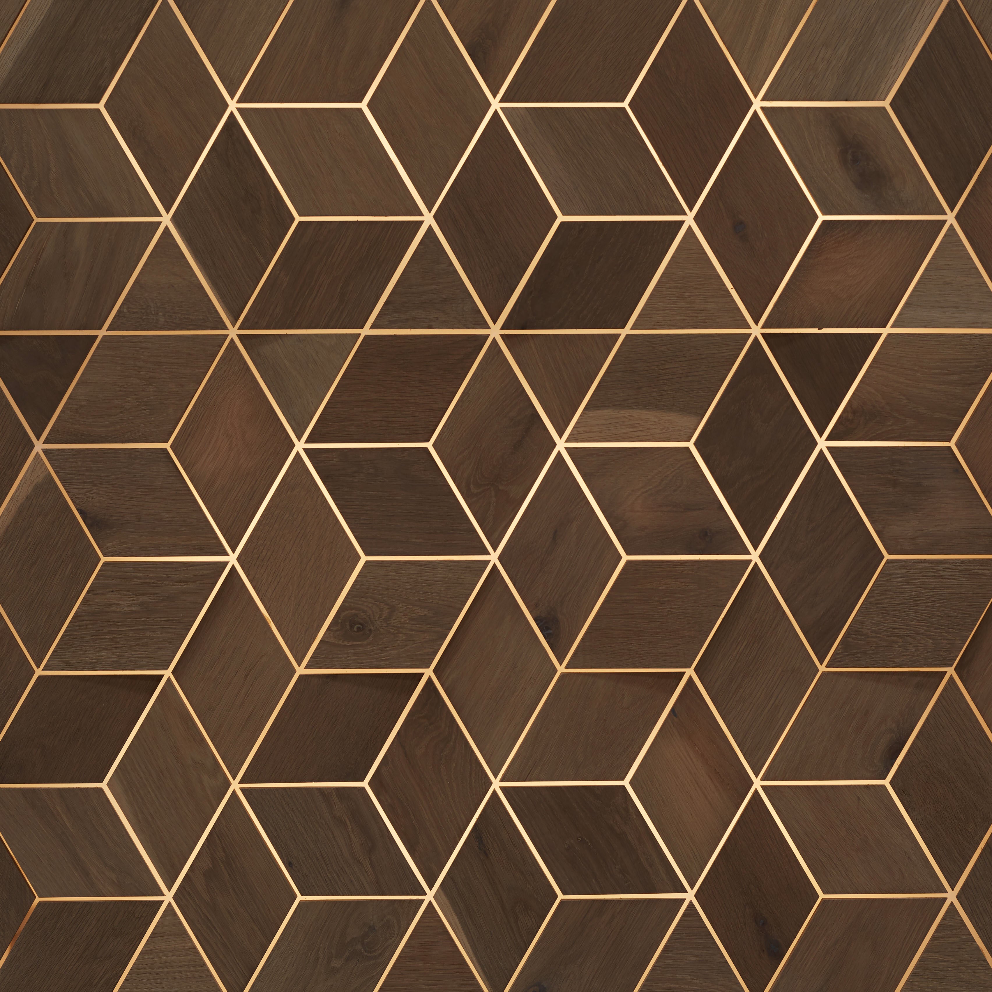 duchateau celestio pixel smoke oak three dimensional wall natural wood panel light wire brush matte lacquer for interior use distributed by surface group international