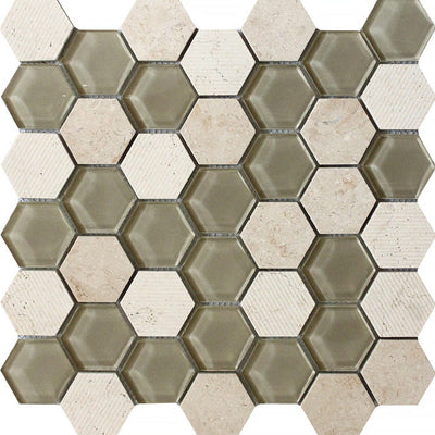 Bali Mantra Colored Glass Mosaic – Marble collection