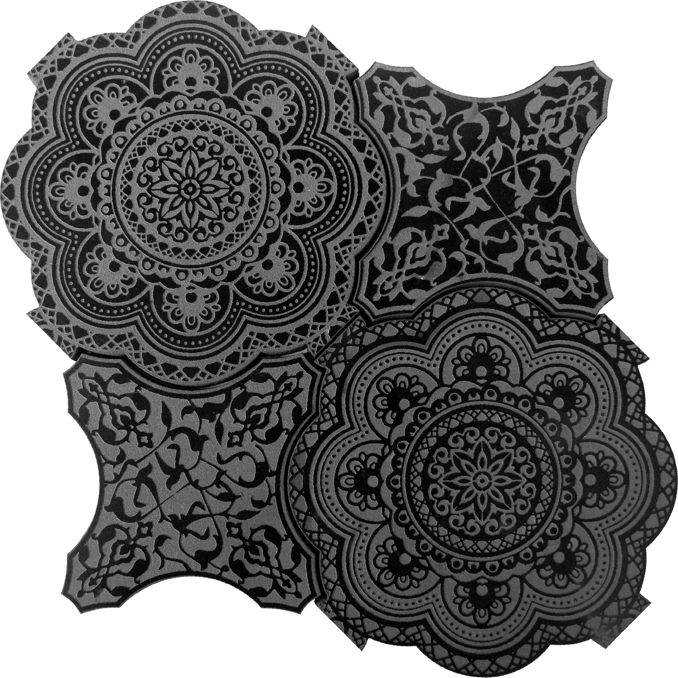 mir skalini pantheon pantheon floreale black wall and floor mosaic distributed by surface group natural materials
