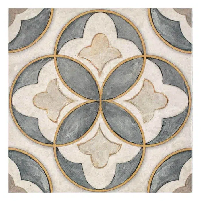 Mulholland Charcoal Limestone Deco Tile (6x6)