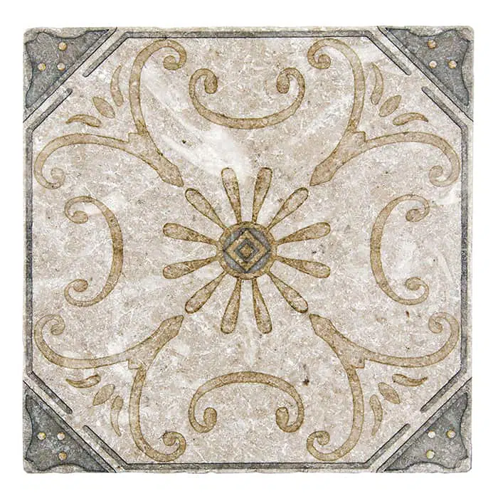 BUY ONLINE: Solana Sand Perle Blanc Limestone Deco Tile | 6