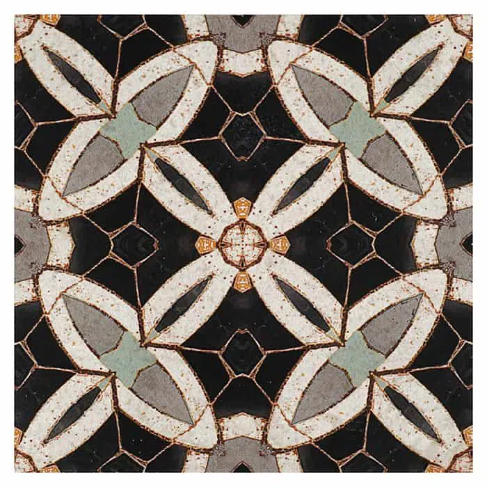 Trinity Night Limestone Deco Tile (12x12)