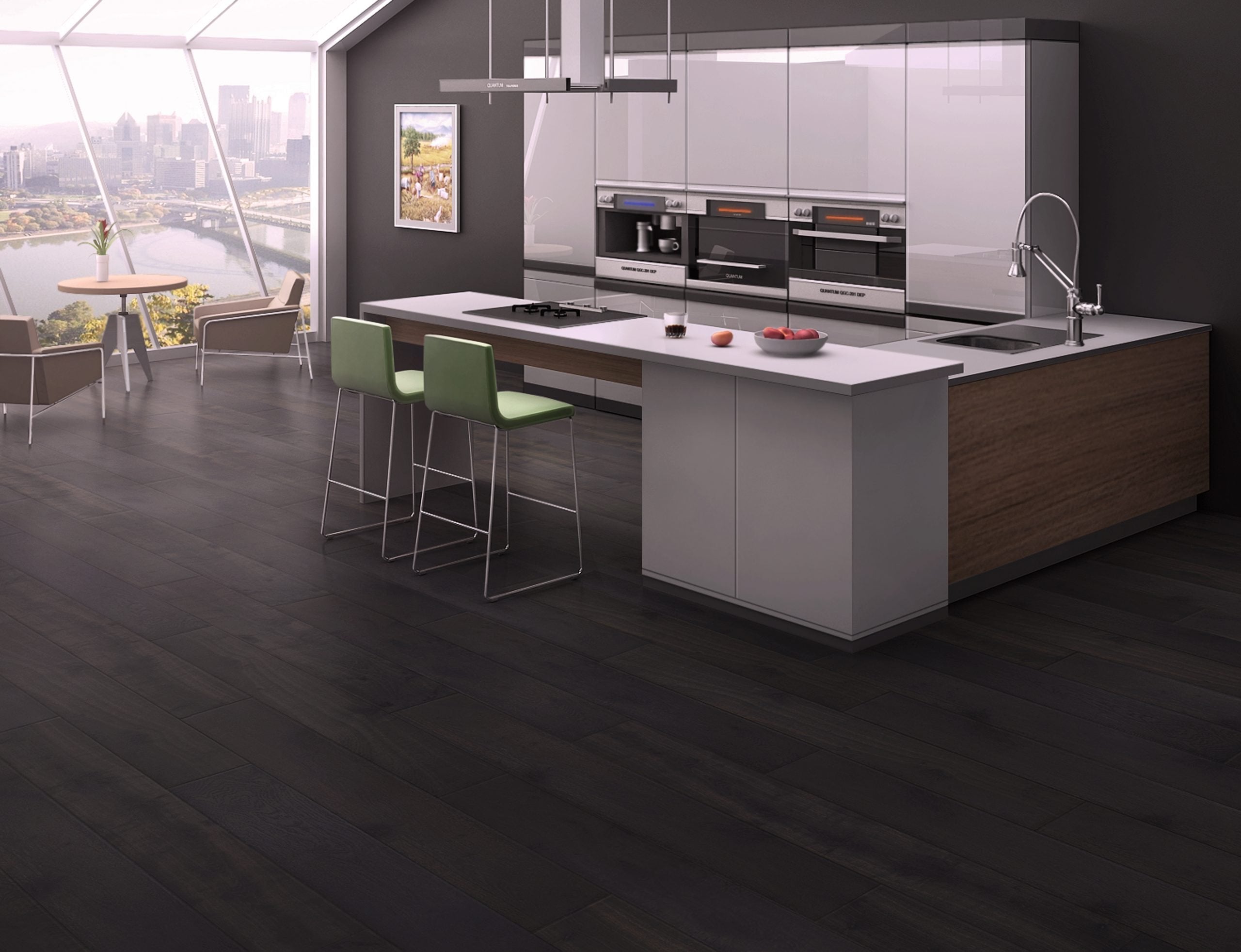 teka colonial hampton german french white oak natural hardwood flooring plank fumed smoke distributed by surface group international