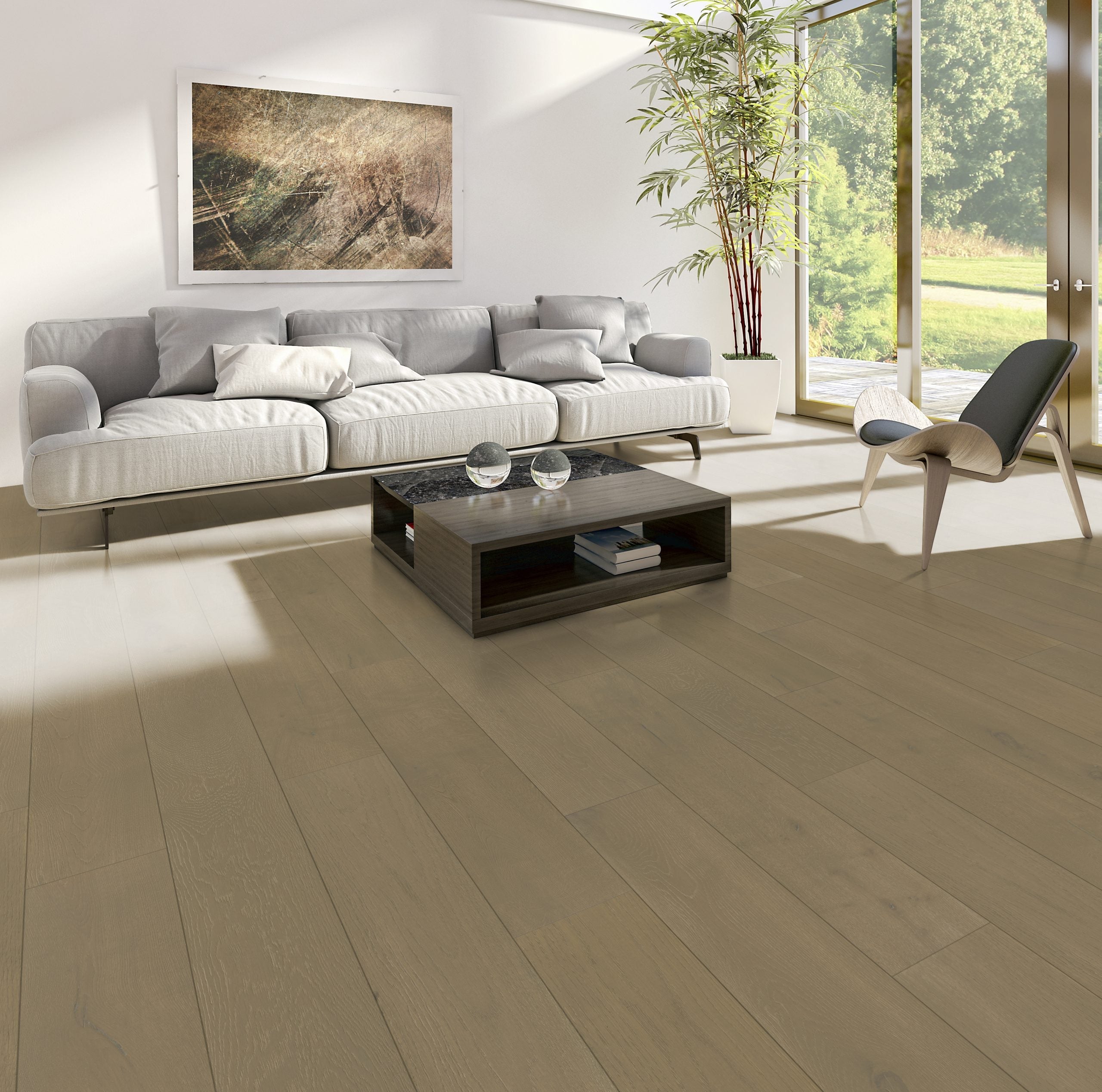 teka royal stirling german french white oak natural hardwood flooring plank stained taupe distributed by surface group international