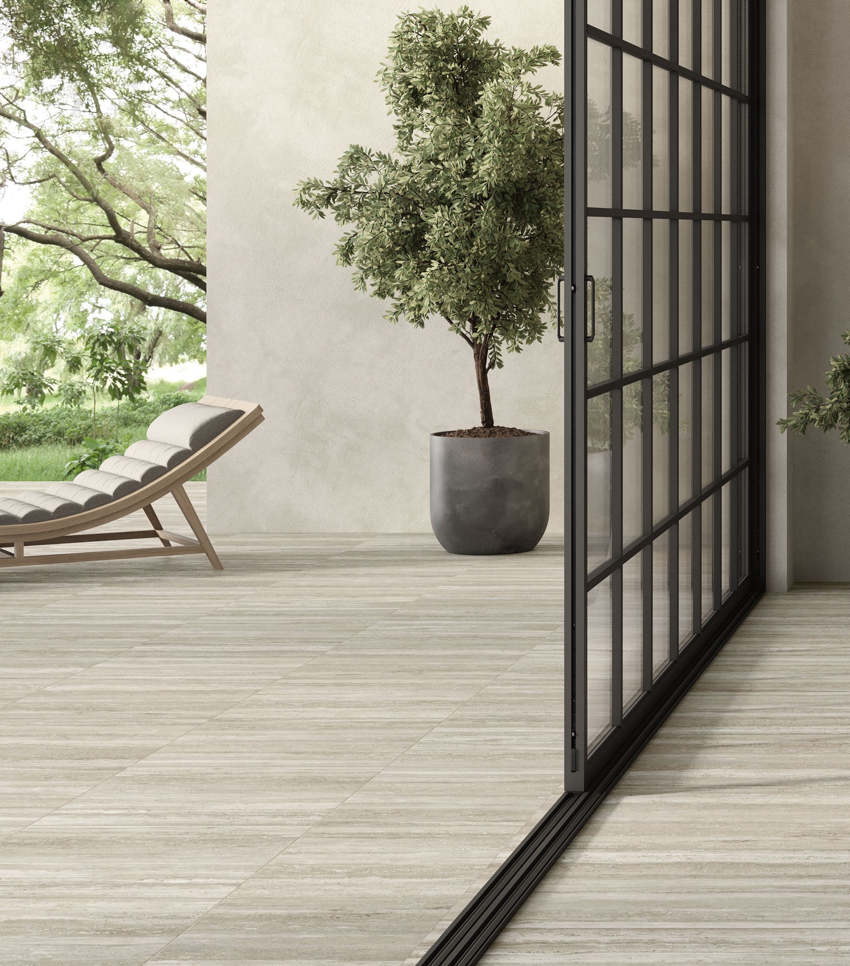 Pavers Silver Porcelain Tile