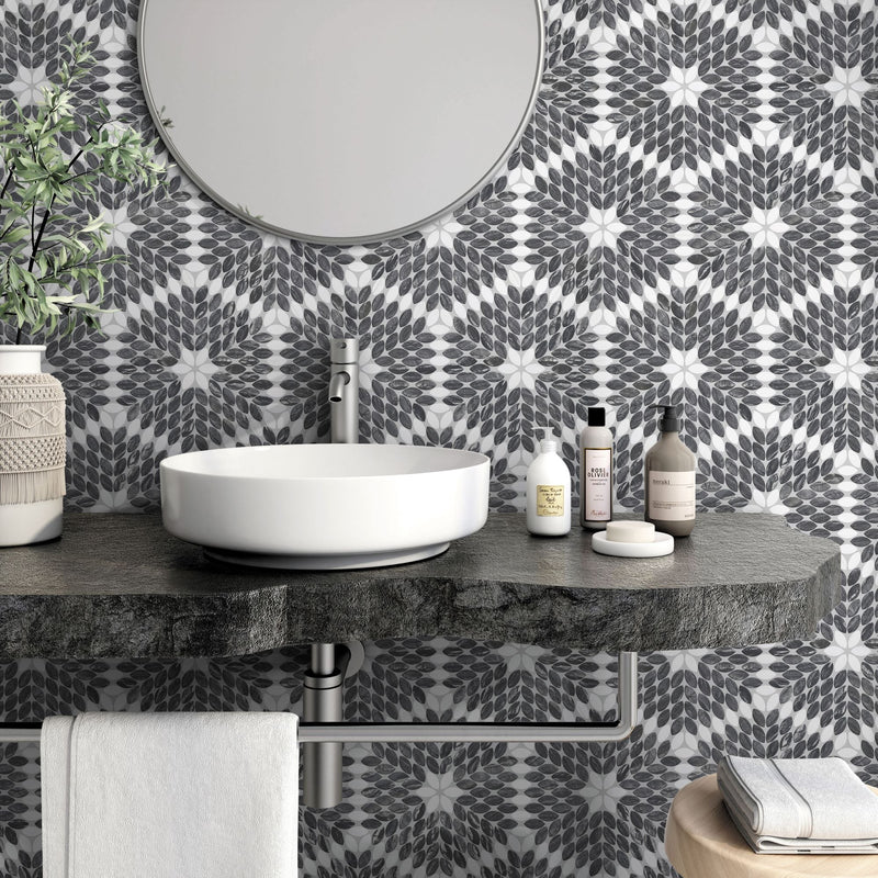 Micronesia Natural Line Mosaic tile and surface collection