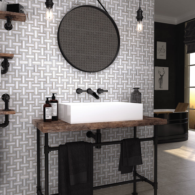 Sahara Natural Line Mosaic tile and surface collection