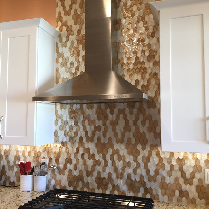 Shell Natural Line Mosaic tile and surface collection