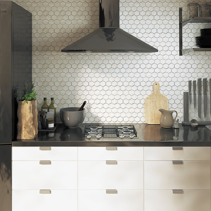 Valencia Natural Line Mosaic tile and surface collection