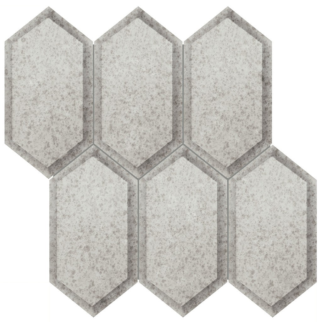 Obsidian Antique Silver Mosaic Tile collection image