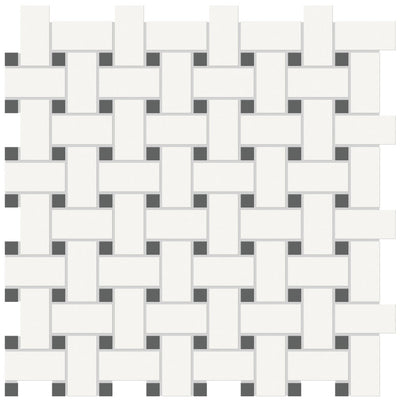 Canvas White W Retro Black – Porcelain collection